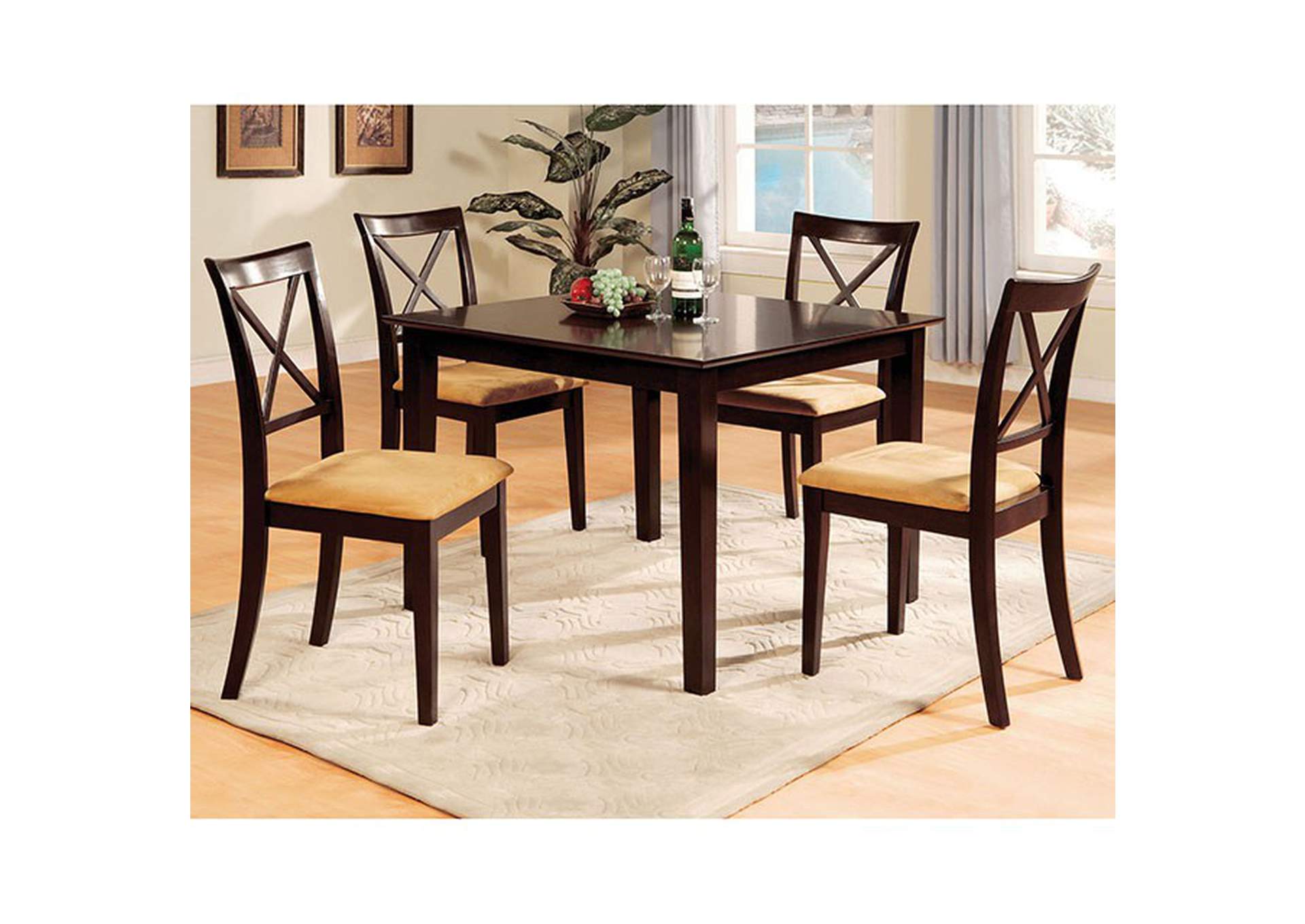 Melbourne 38" Square Dining Table,Furniture of America