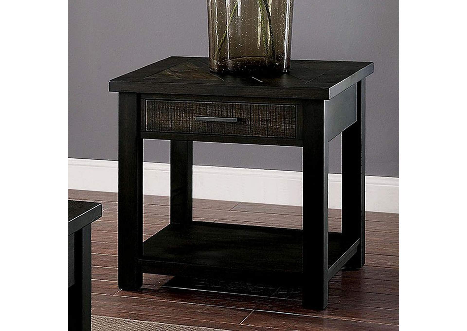 Rhymney Dark Oak End Table,Furniture of America