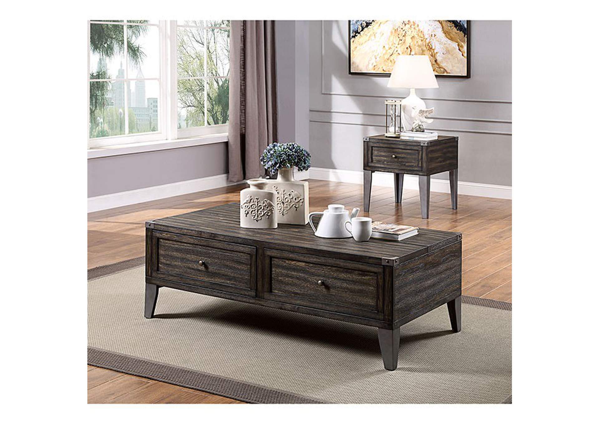 Piedmont End Table,Furniture of America