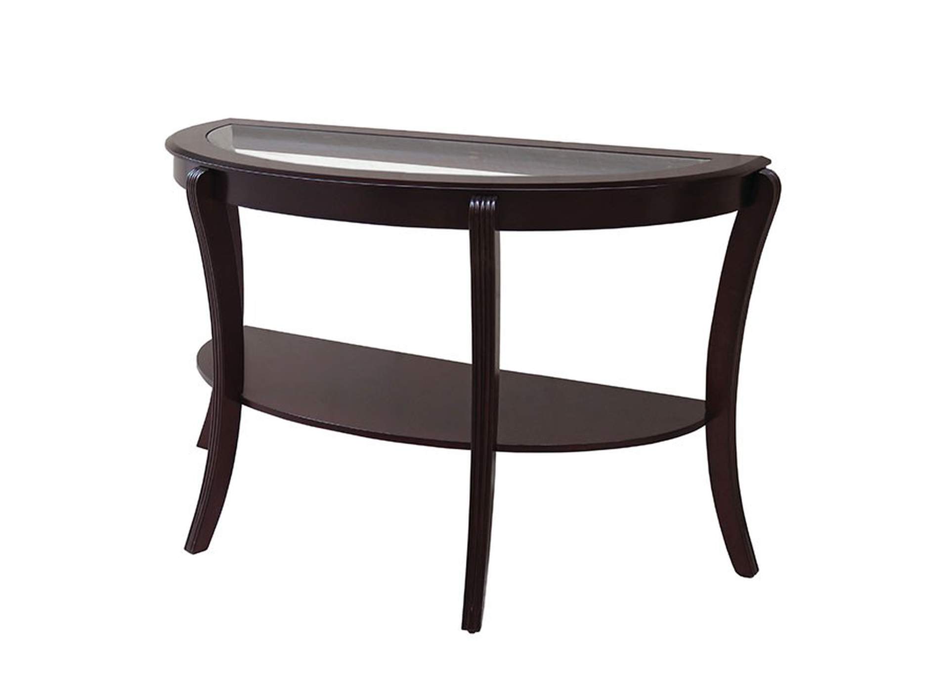 Finley Semi-Oval Table,Furniture of America