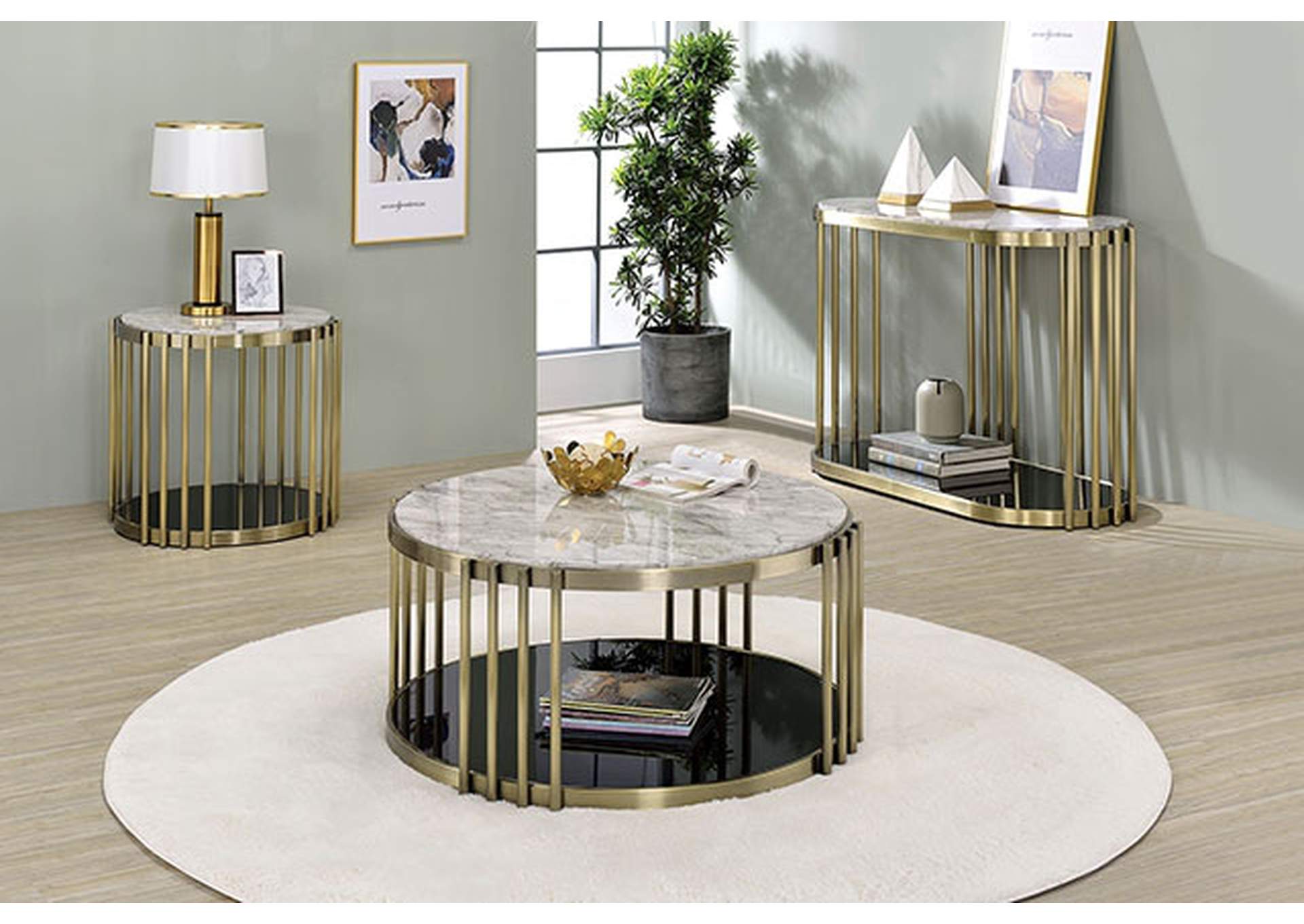 Ofelia End Table,Furniture of America