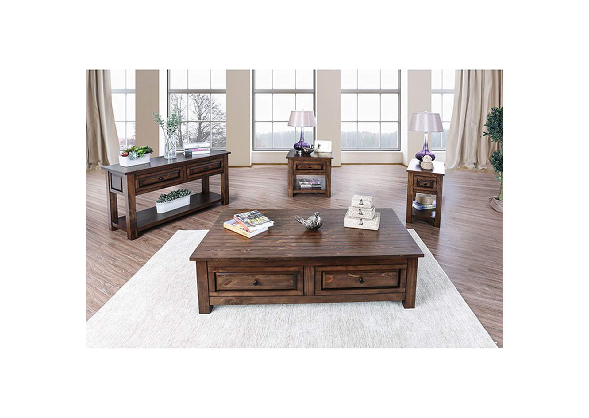 Annabel Walnut Sofa Table,Furniture of America