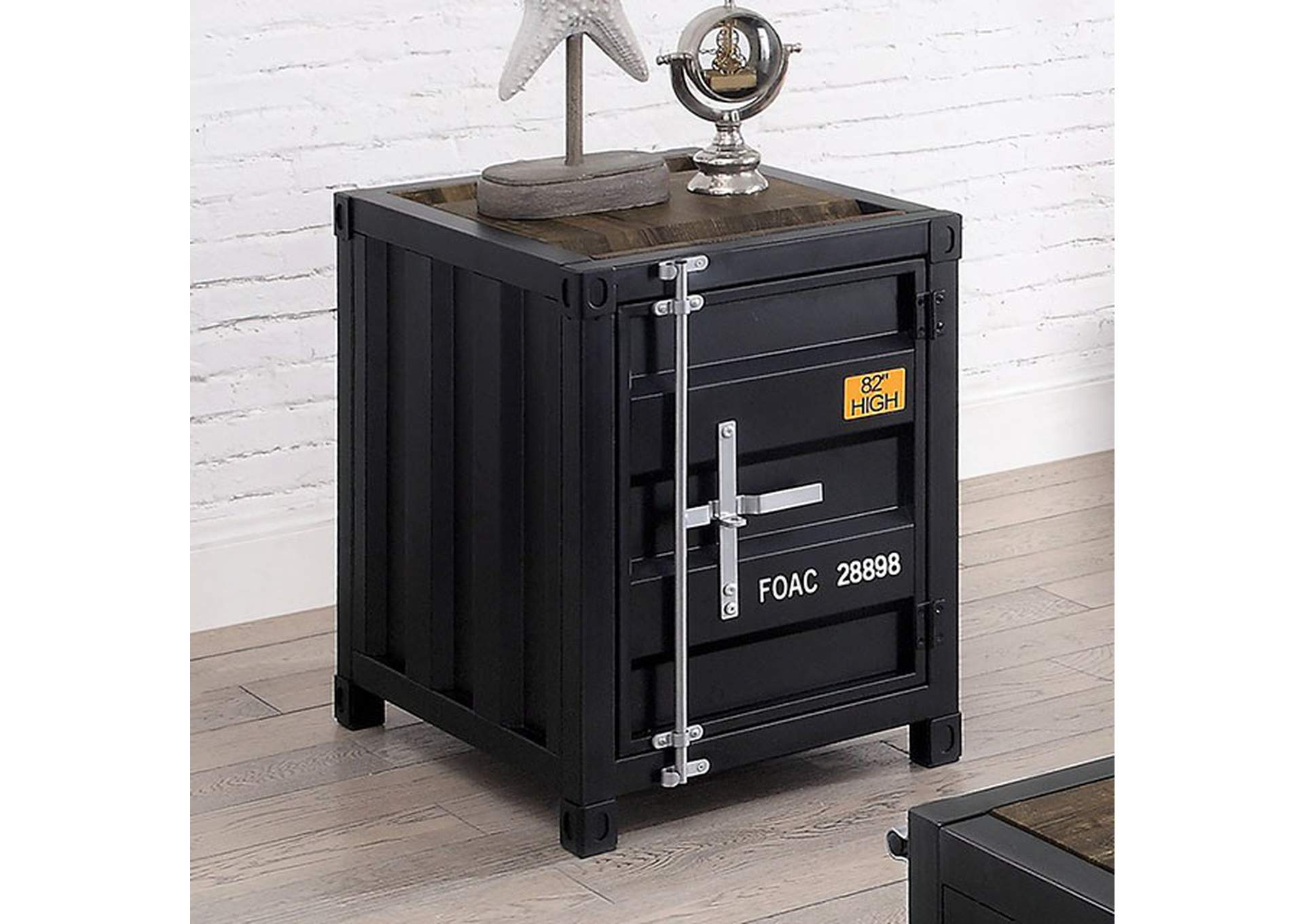 Dicargo Black End Table,Furniture of America DTC