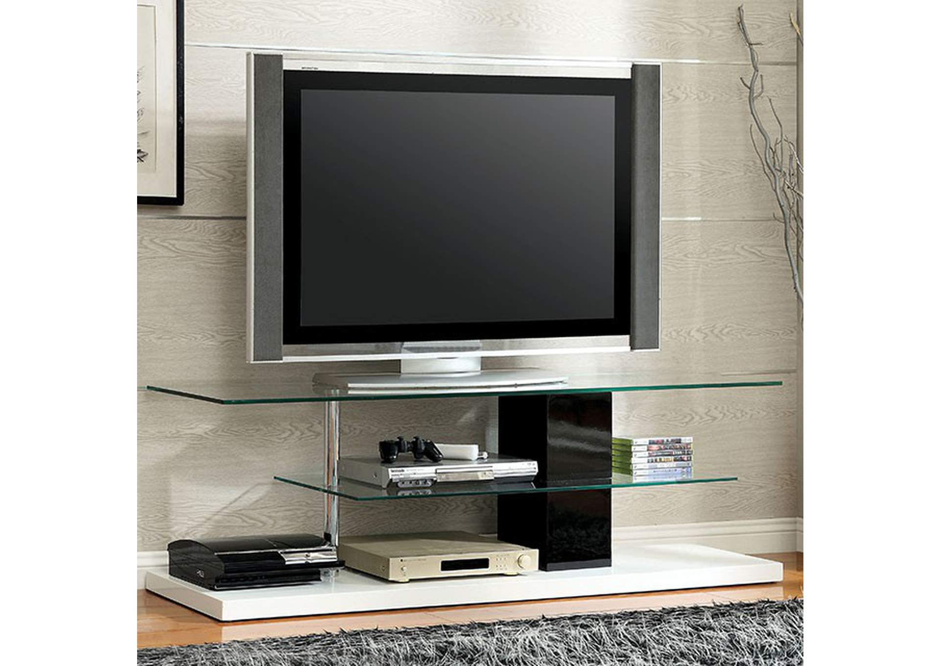 Neapoli Black TV Console,Furniture of America TX