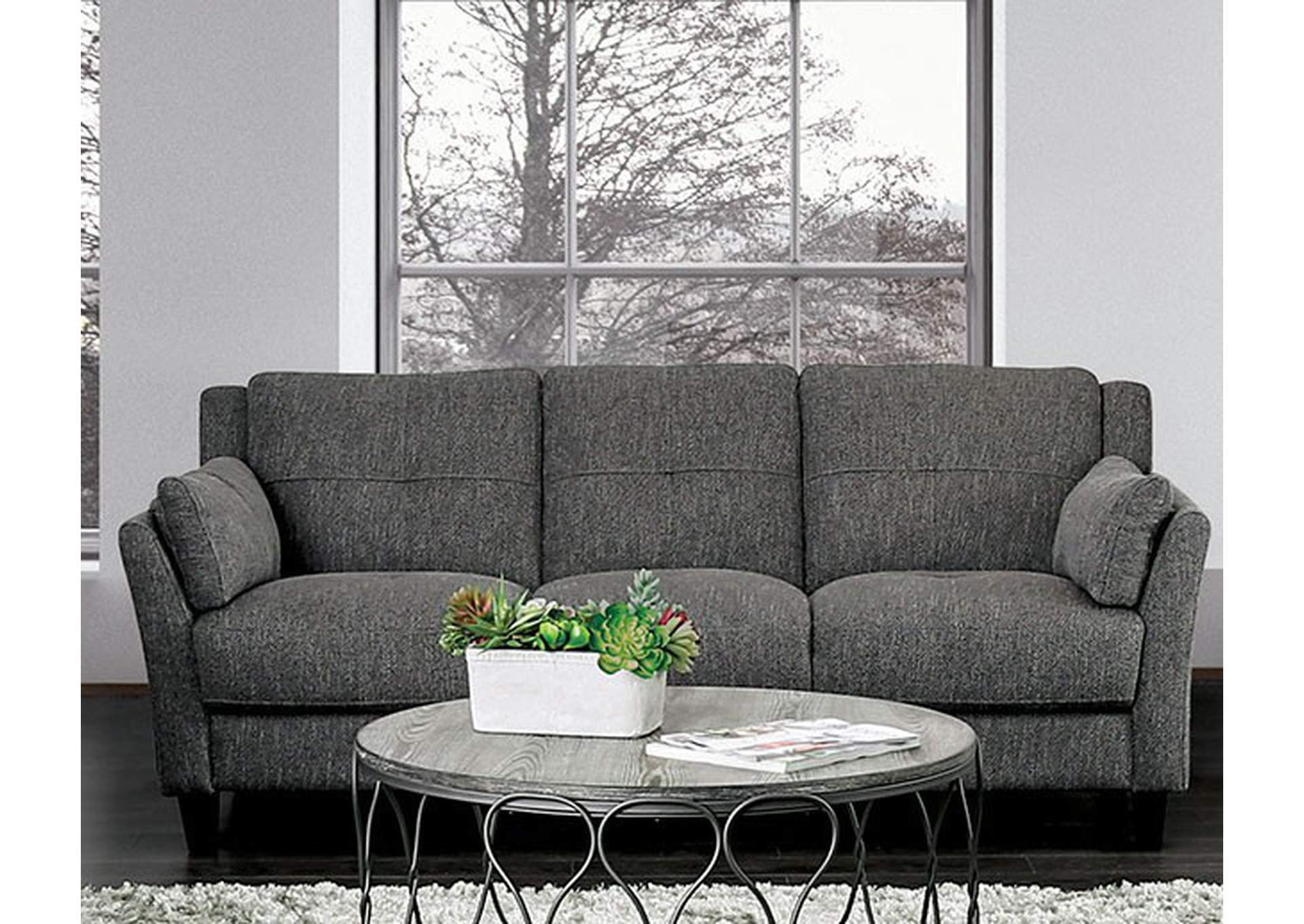 Yazmin Gray Sofa,Furniture of America