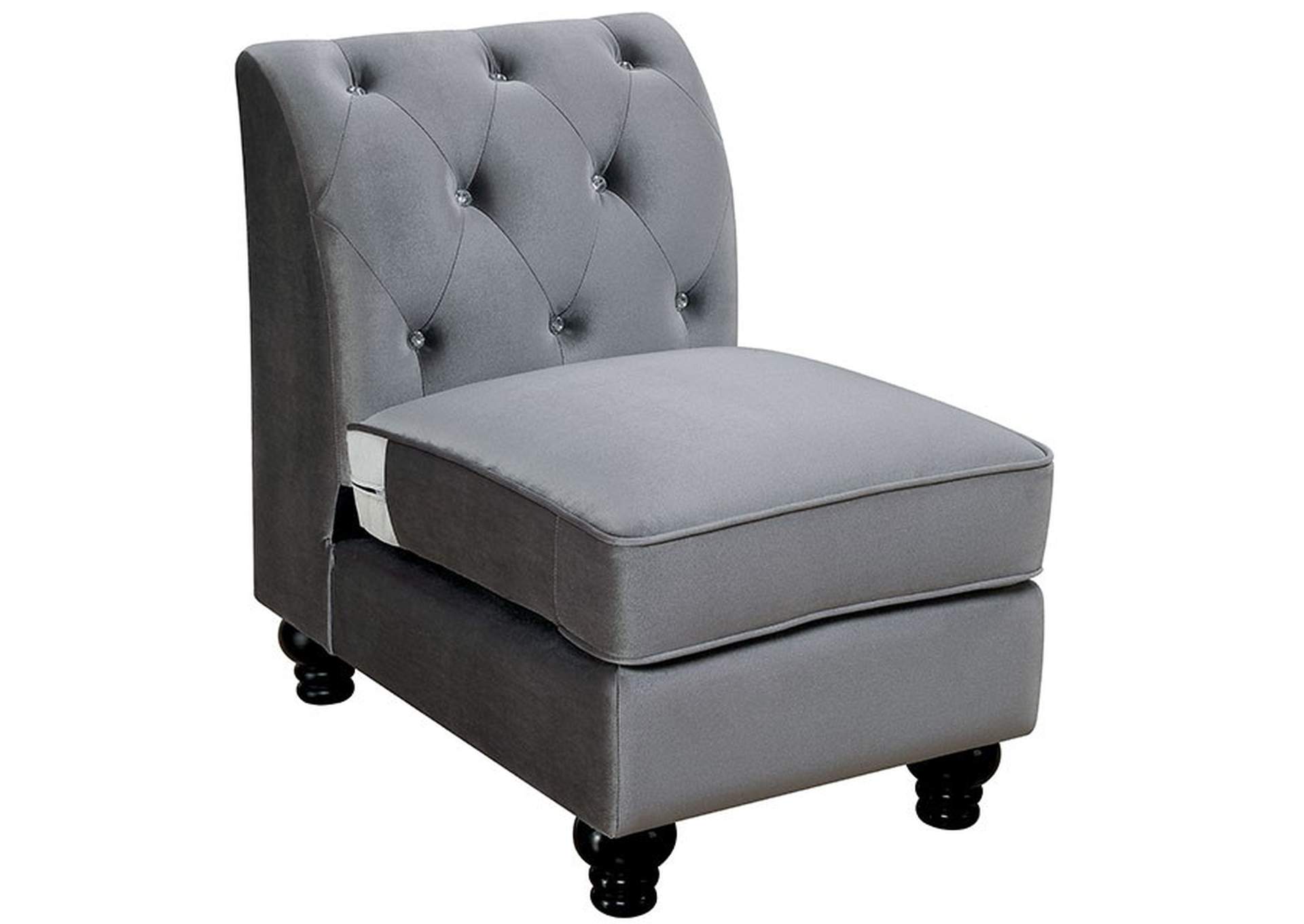 Jolanda Right Armless Chair,Furniture of America