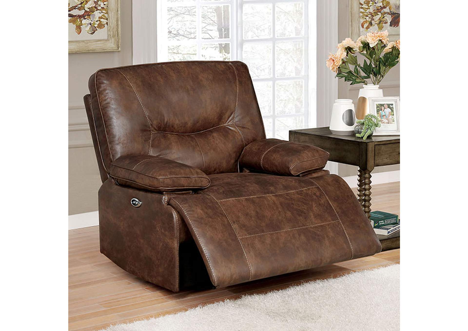 Chantoise Power Recliner,Furniture of America