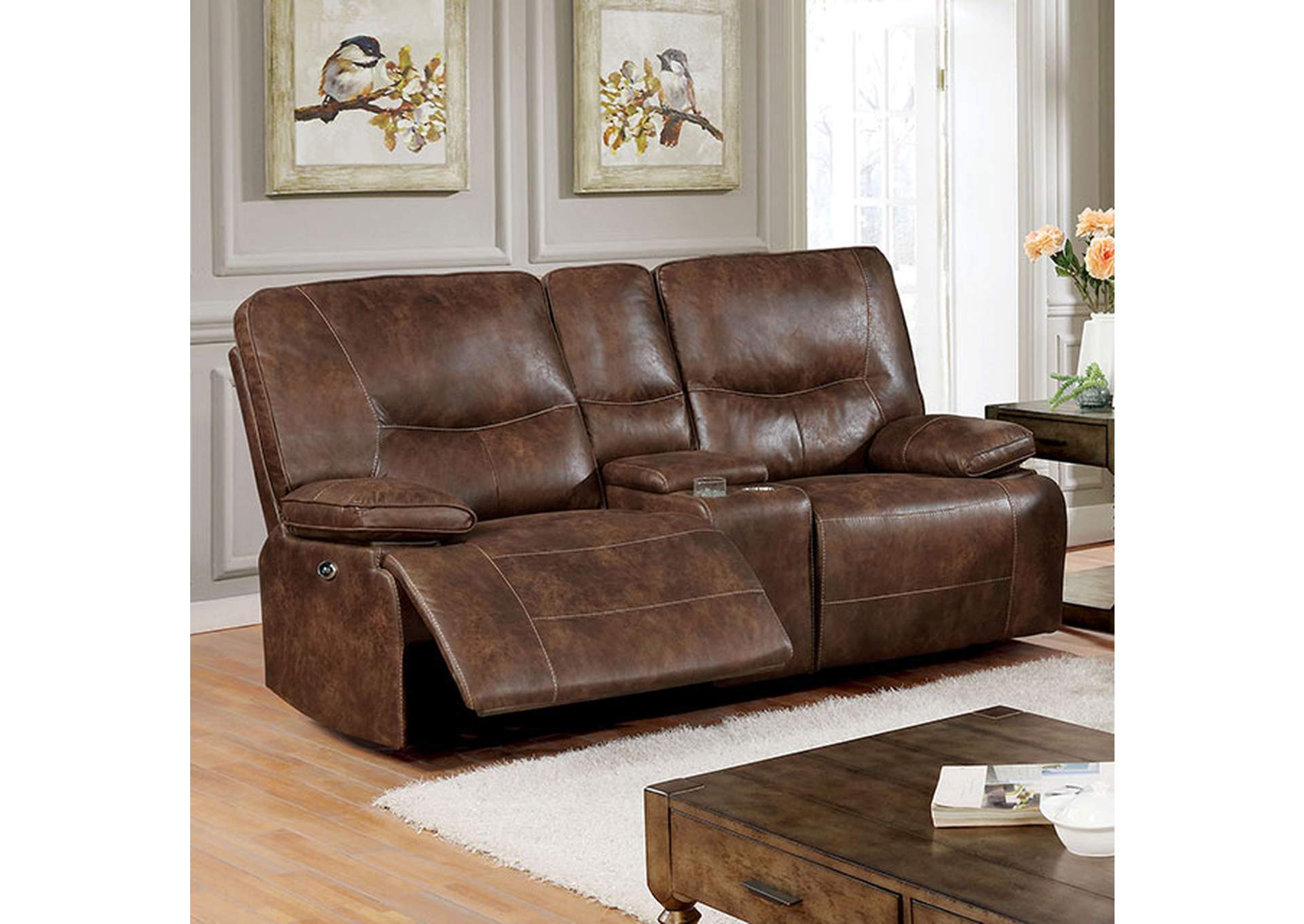 Chantoise Power Loveseat,Furniture of America