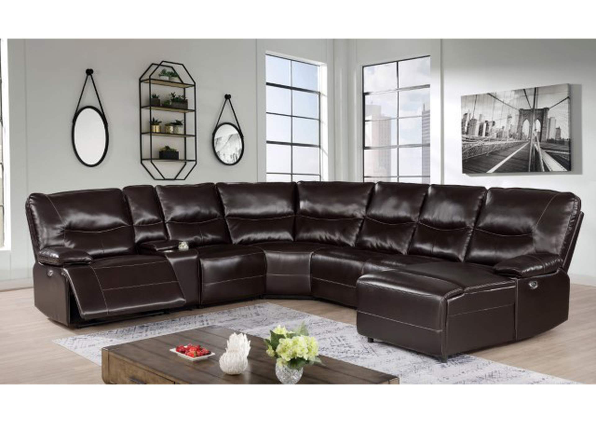 Alayna Power Sectional,Furniture of America