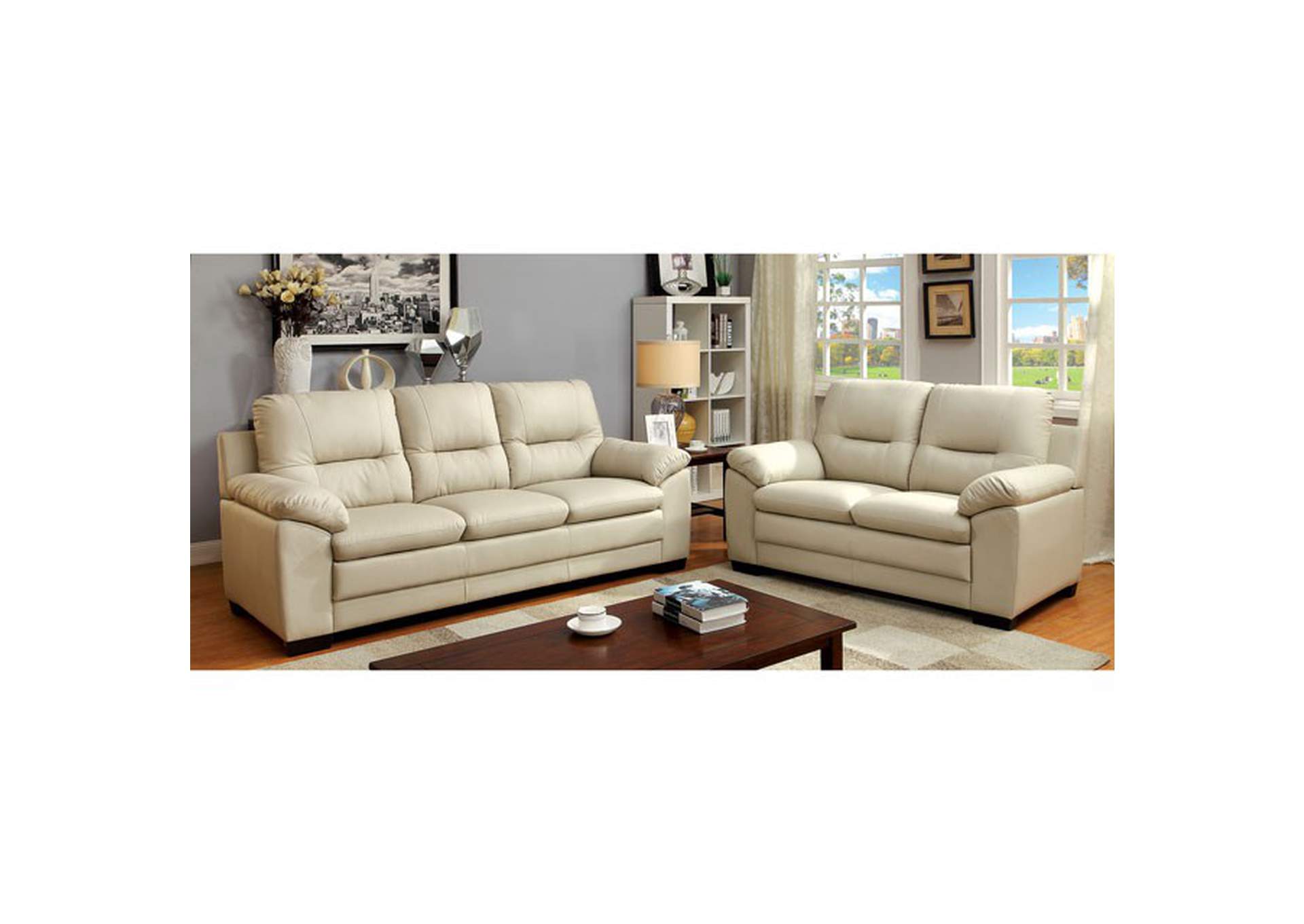 Parma Ivory Sofa,Furniture of America