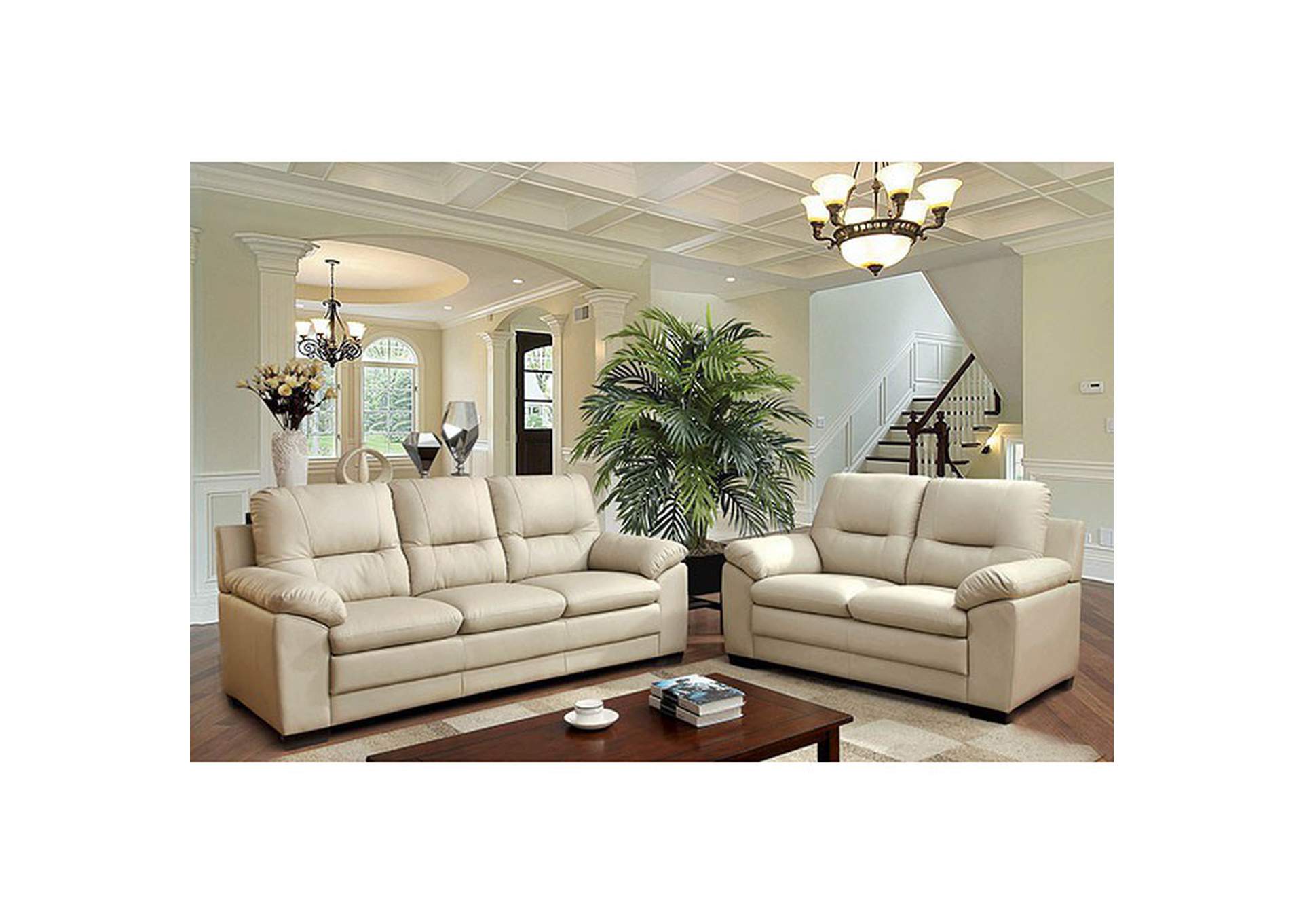 Parma Ivory Sofa,Furniture of America