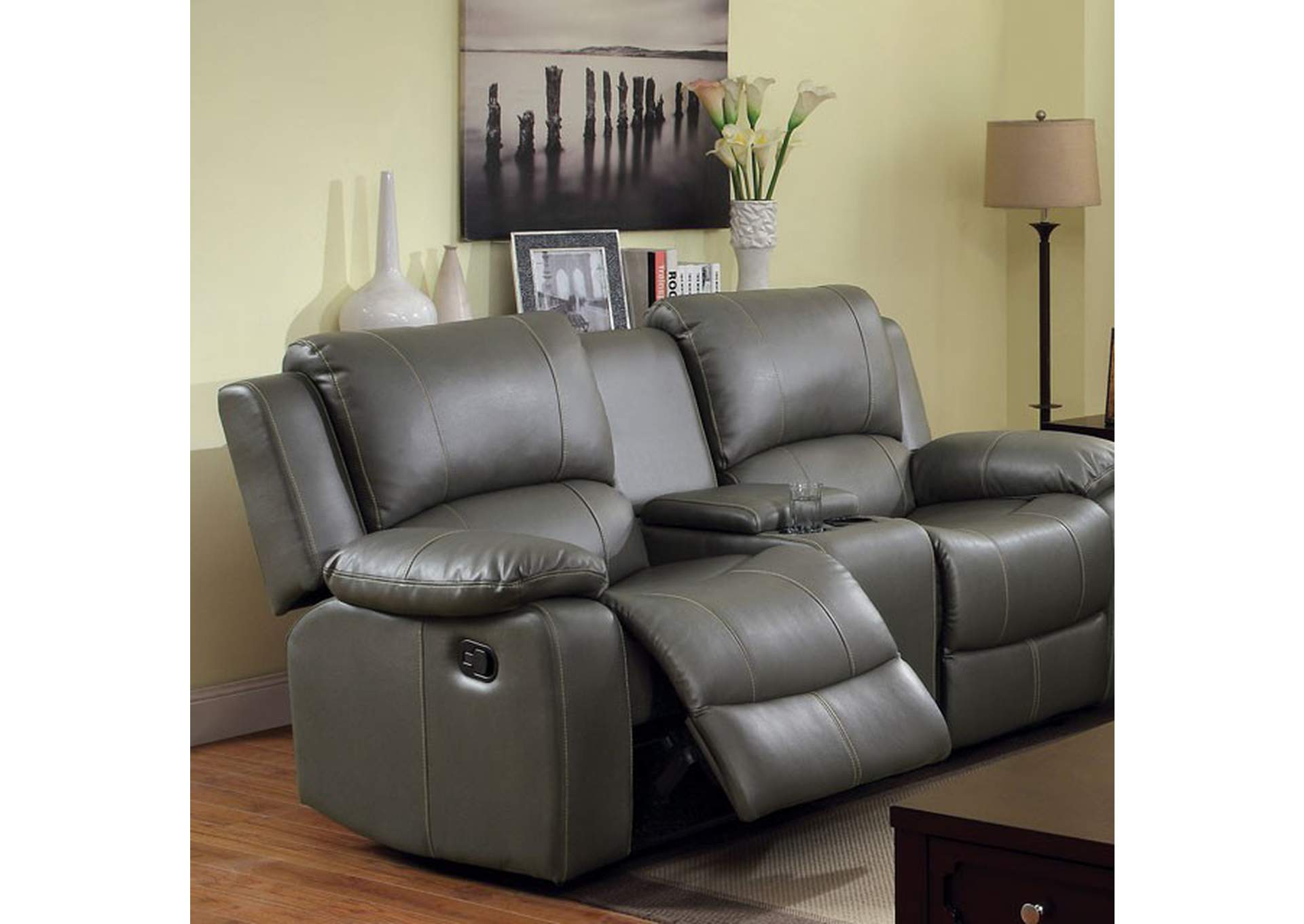 Sarles Motion Love Seat,Furniture of America