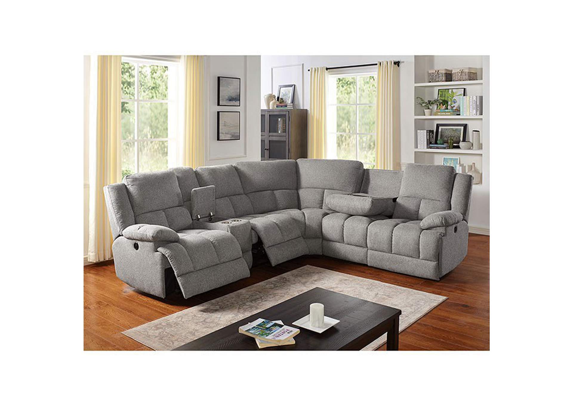 Lynette Sectional,Furniture of America