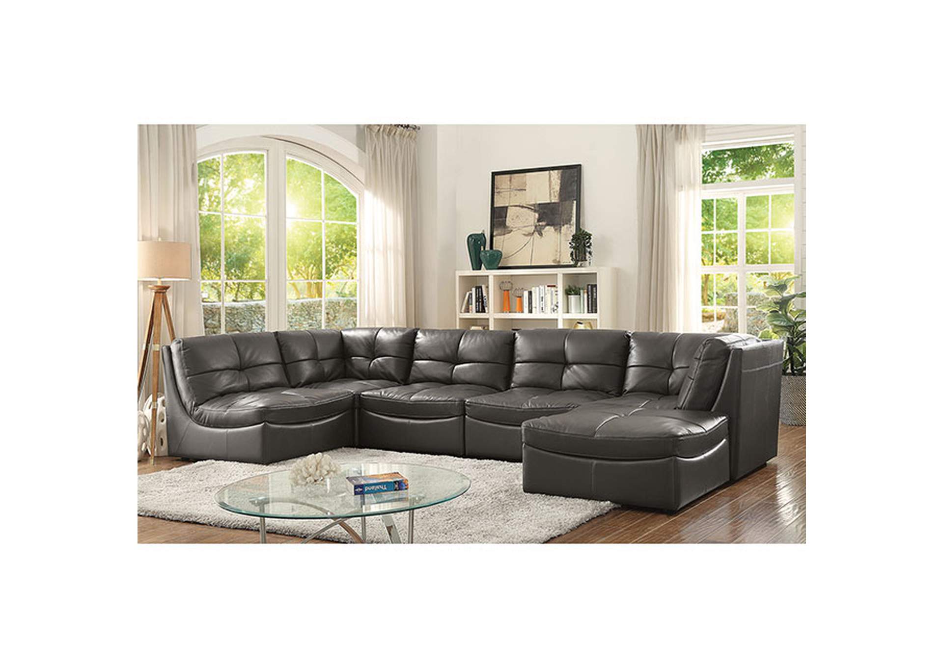 Libbie 6 Pc. Modular Seating Set,Furniture of America