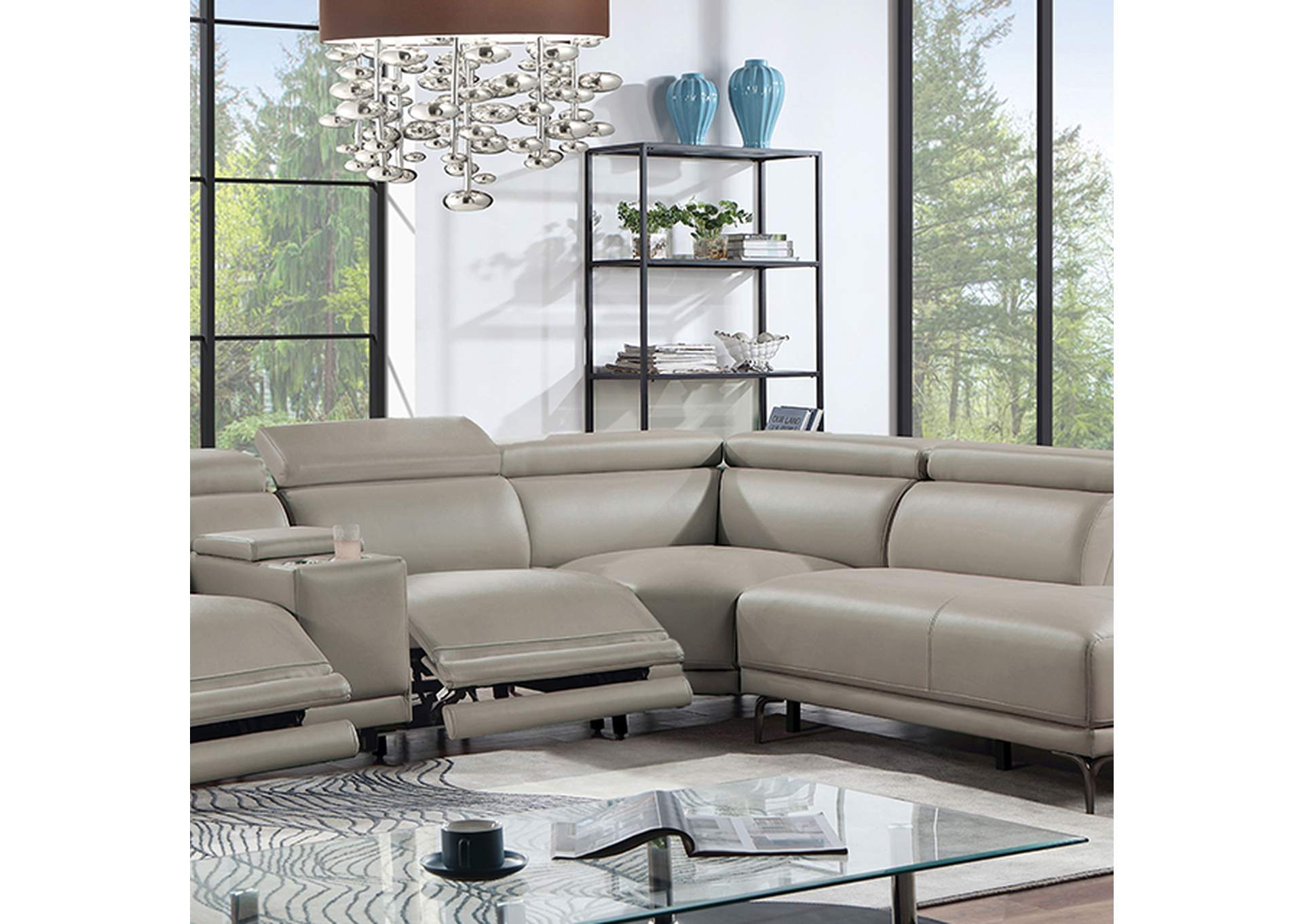 Linwurst Power Sectional,Furniture of America