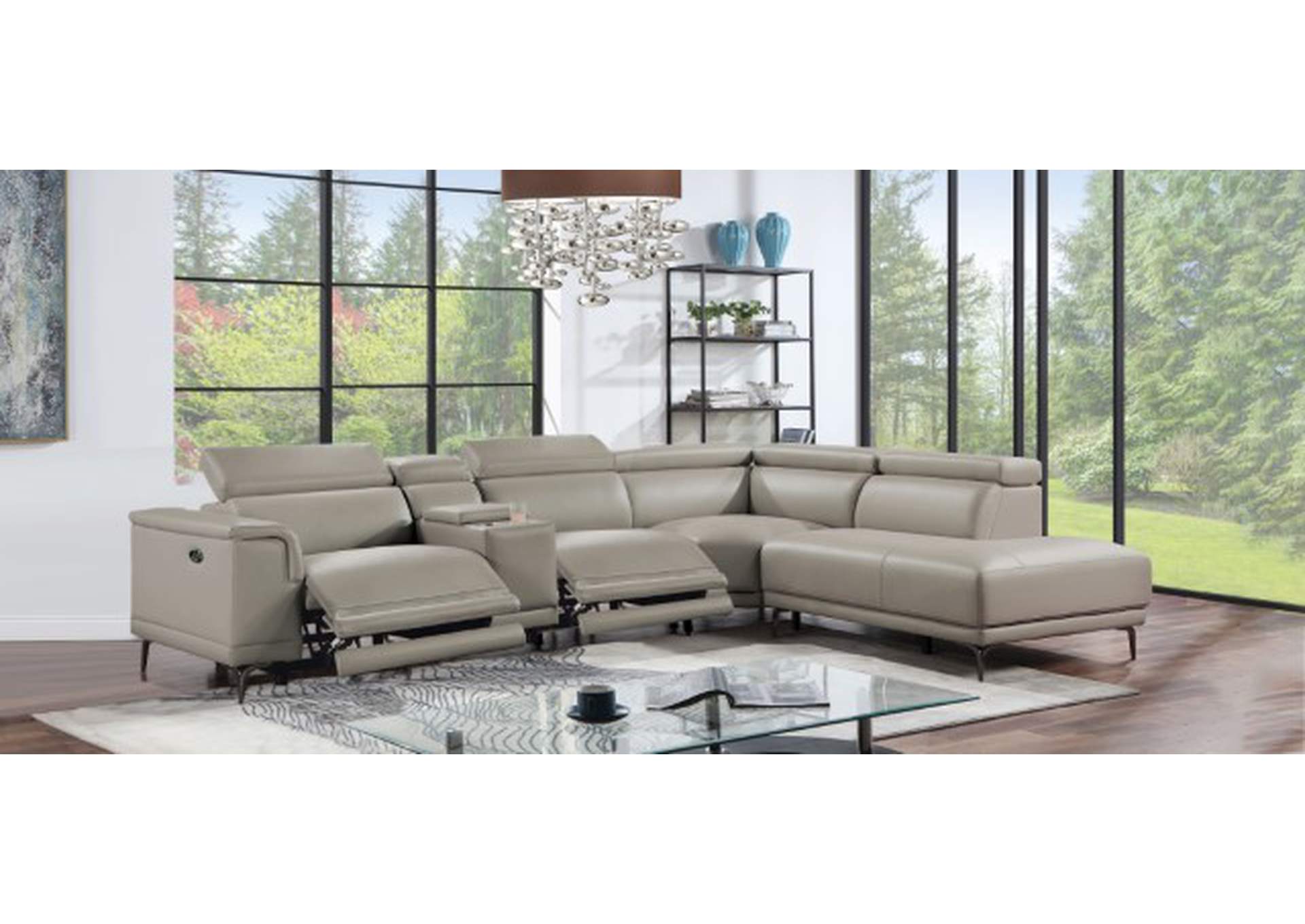 Linwurst Power Sectional,Furniture of America