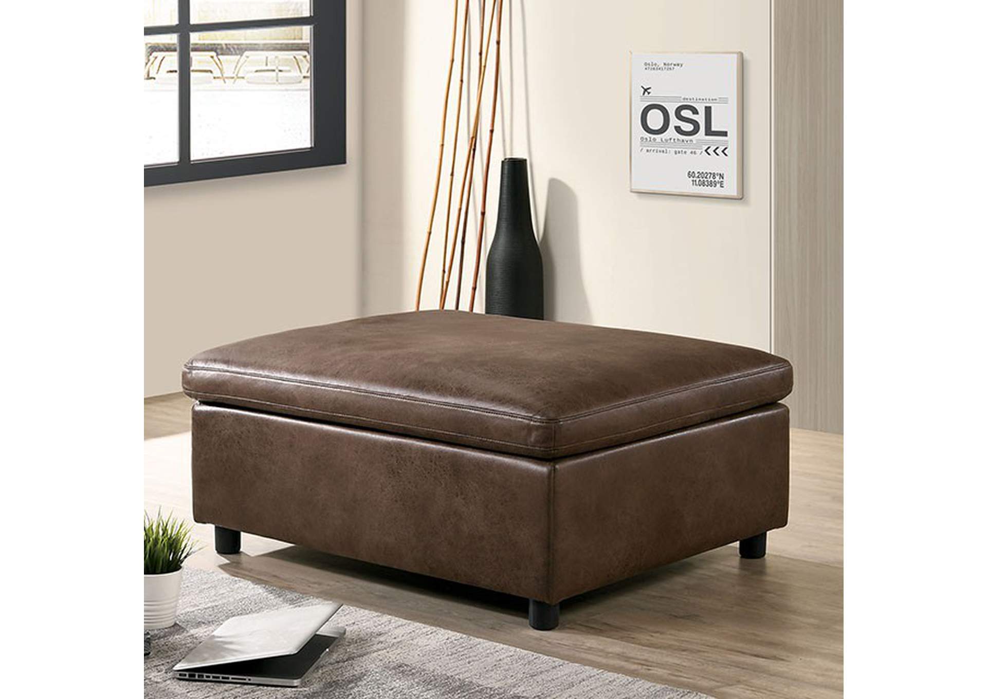 Tamera Ottoman,Furniture of America