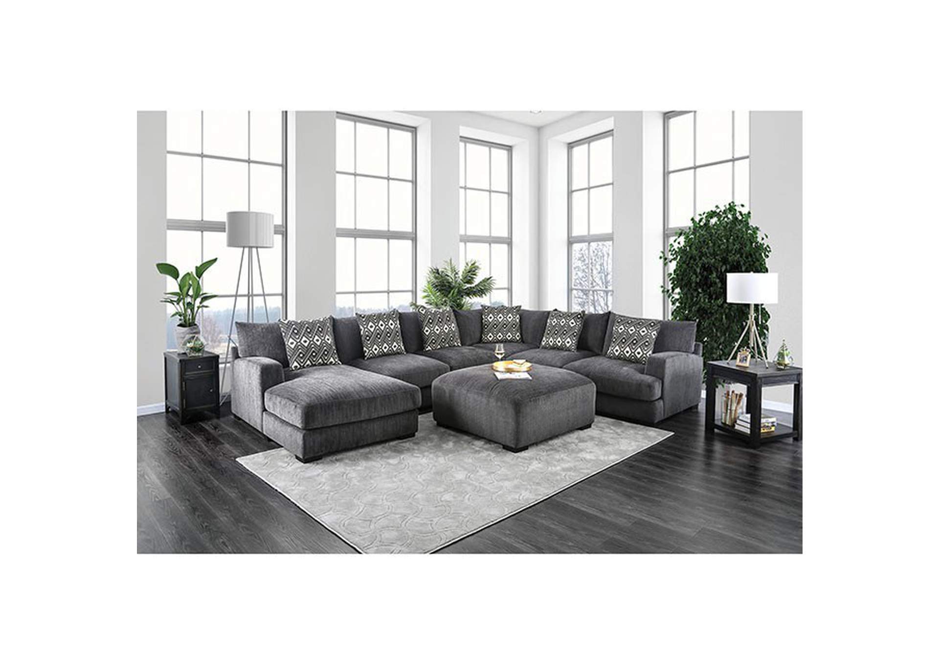 Kaylee U - Sectional w - Left Chaise,Furniture of America