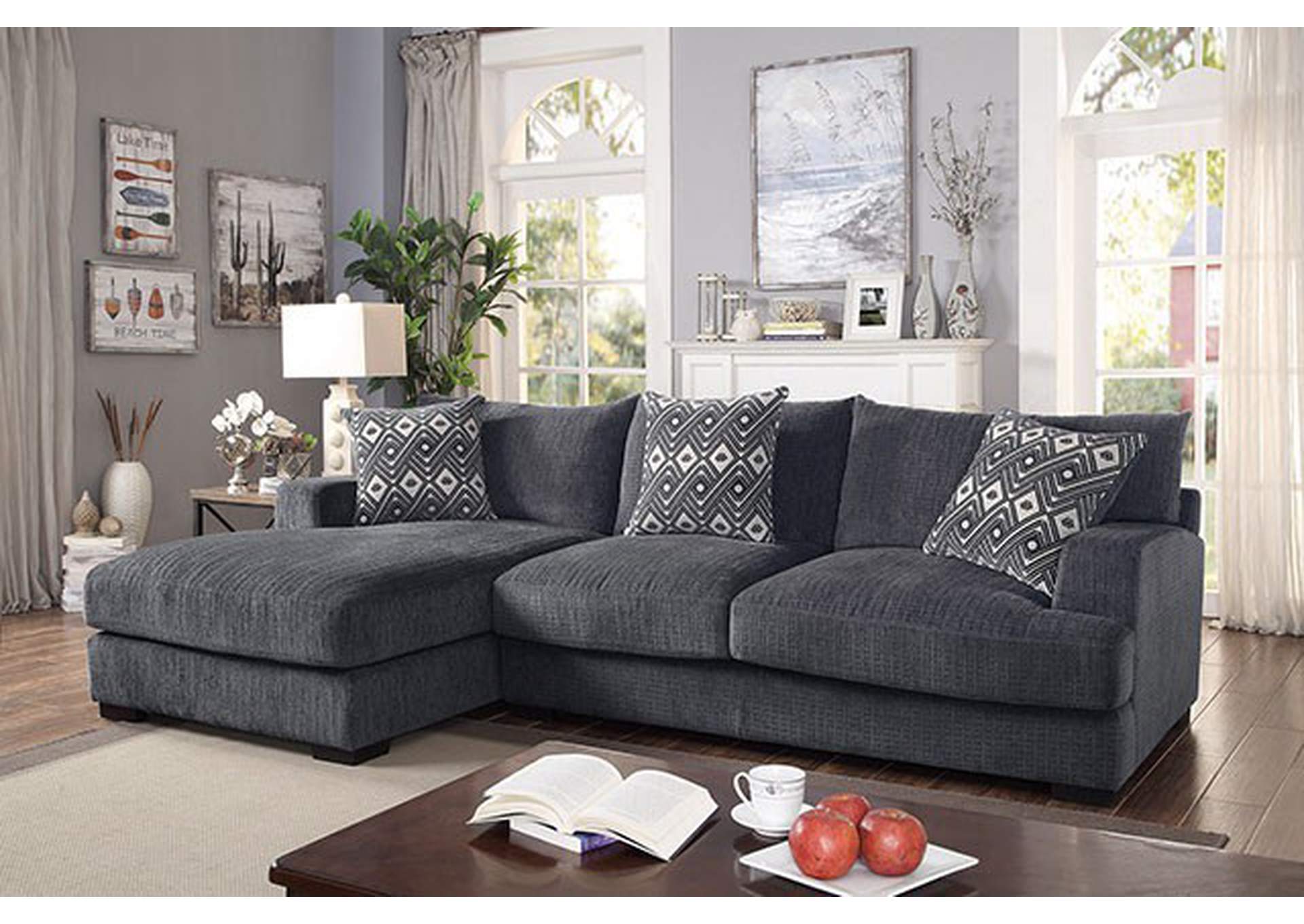 Kaylee L-Sectional w/ Left Chaise,Furniture of America
