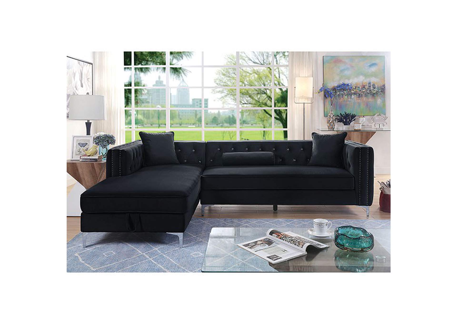 Amie Sectional,Furniture of America