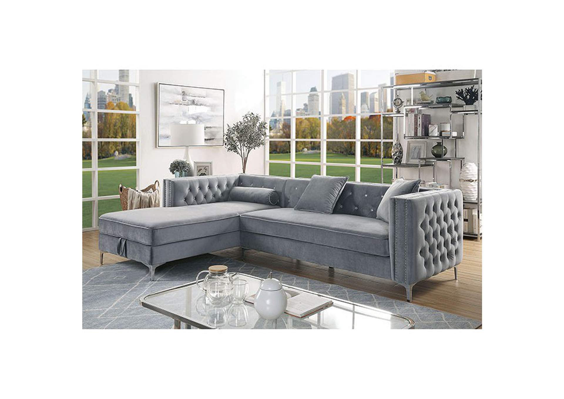 Amie Sectional,Furniture of America