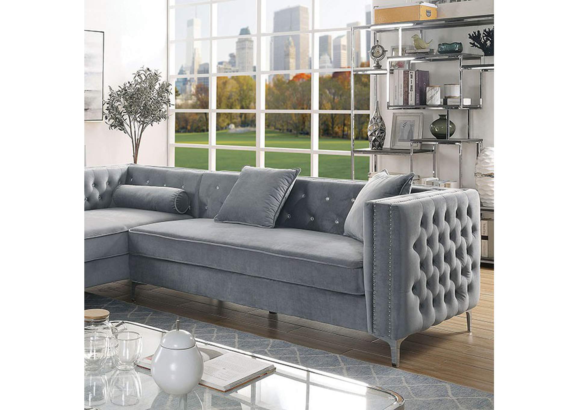 Amie Sectional,Furniture of America