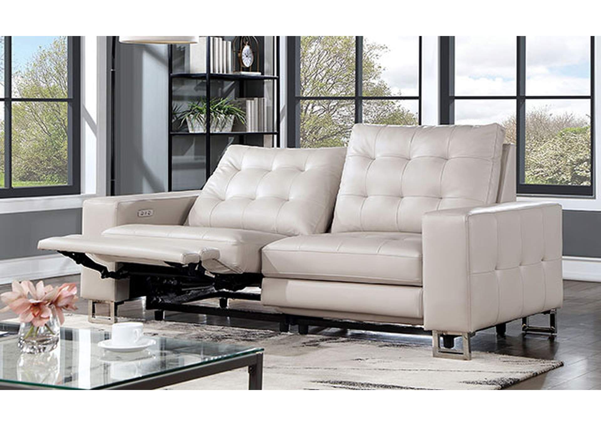 Abberton Power Loveseat,Furniture of America