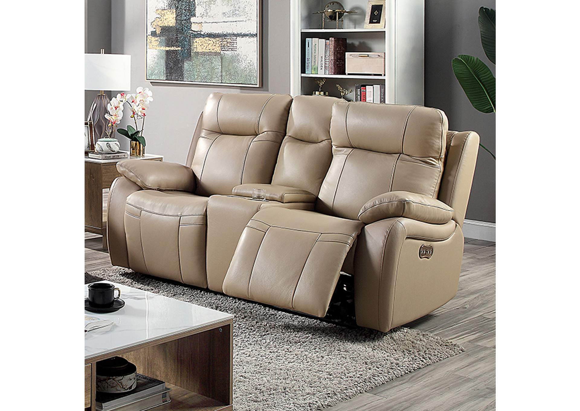 Gaspe Power Loveseat,Furniture of America