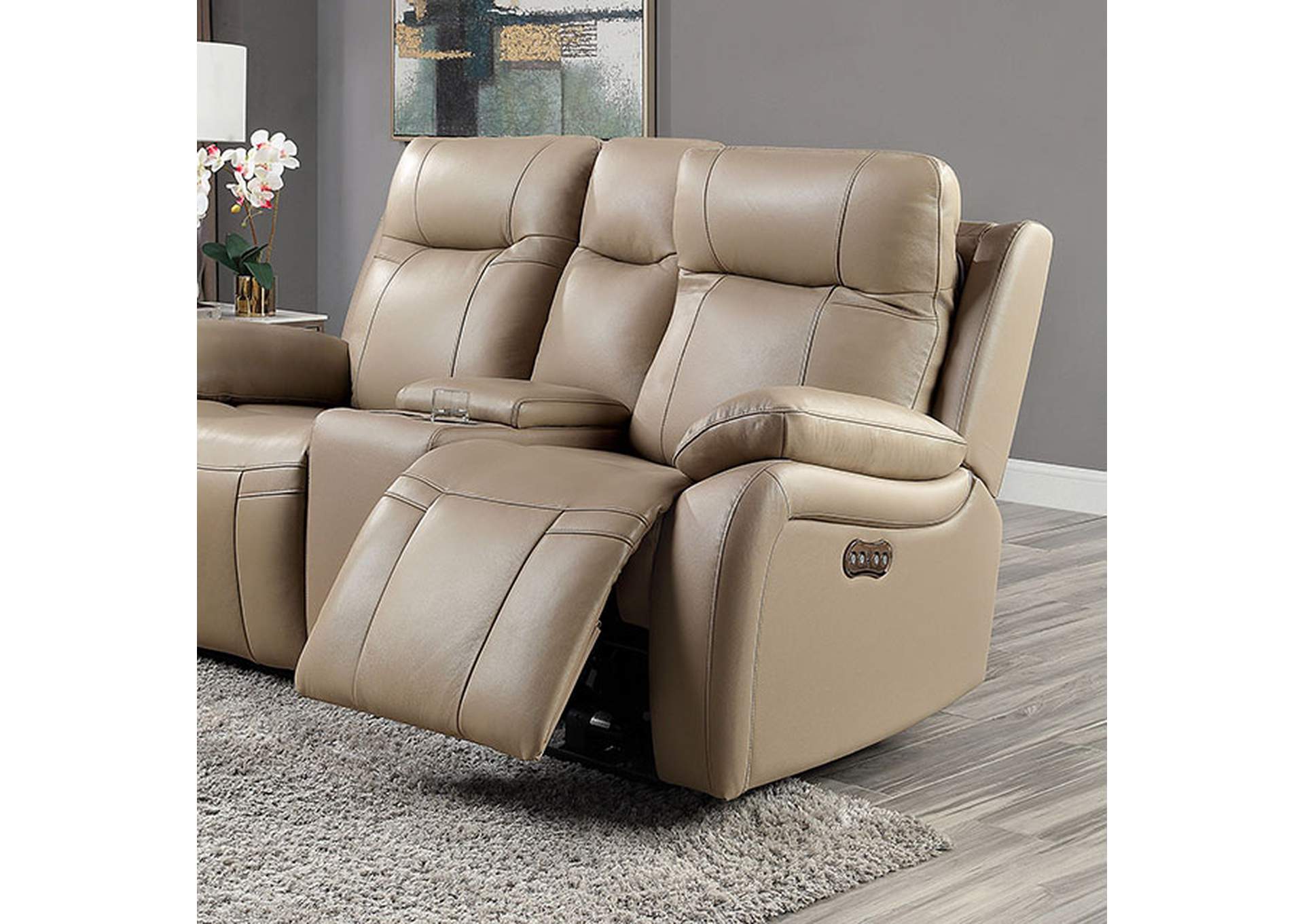 Gaspe Power Loveseat,Furniture of America