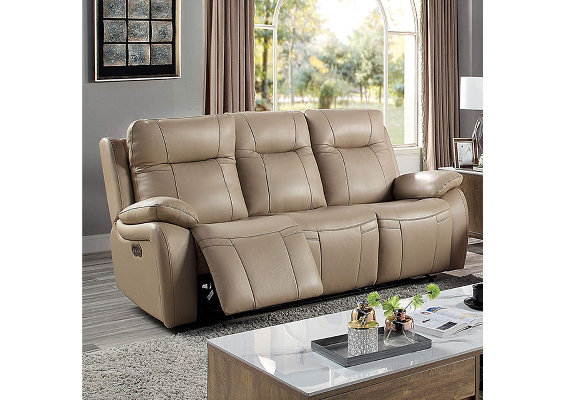 Gaspe Power Sofa,Furniture of America