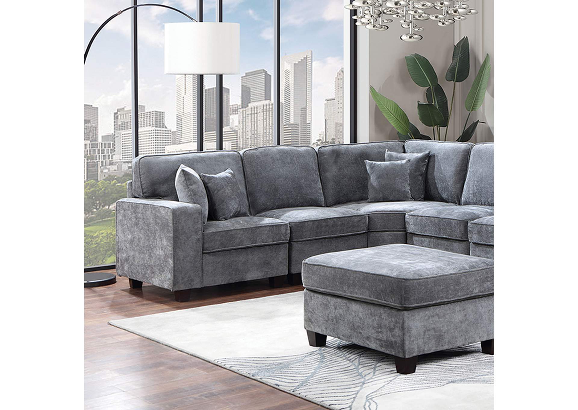 Cajeme Sectional,Furniture of America