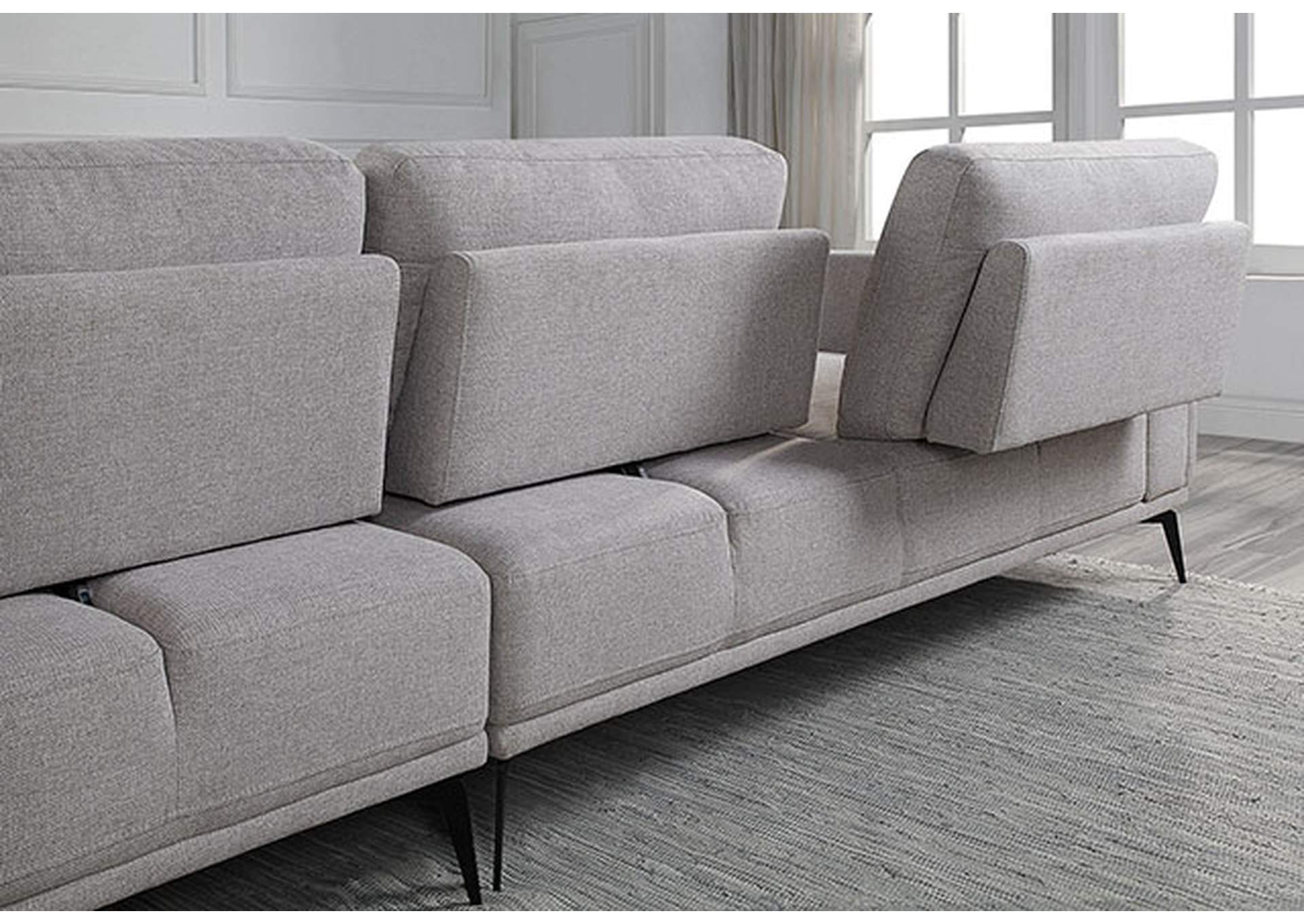 Laufen L-shaped Sectional,Furniture of America