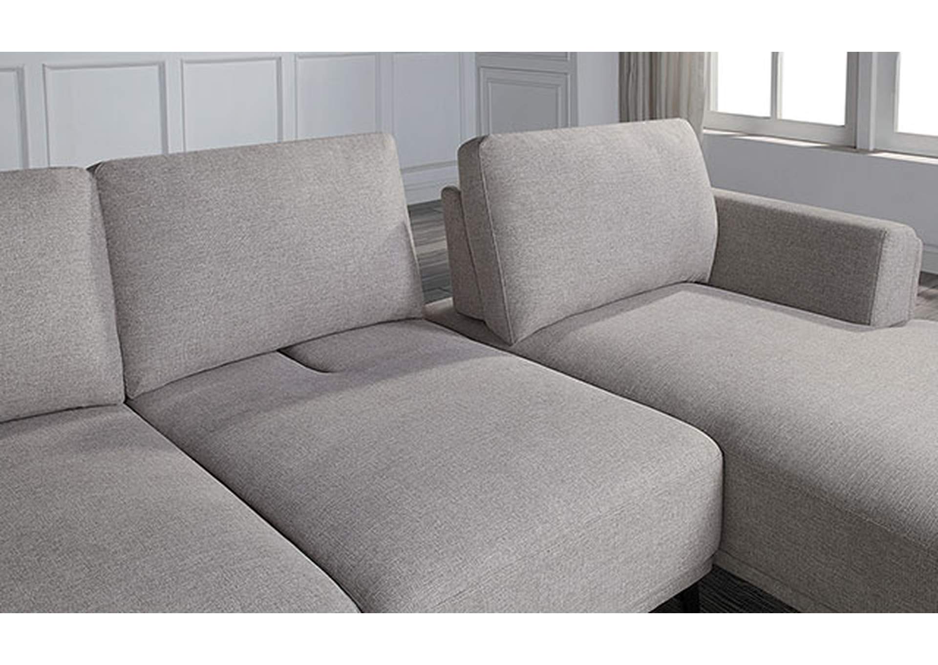 Laufen U-shaped Sectional,Furniture of America