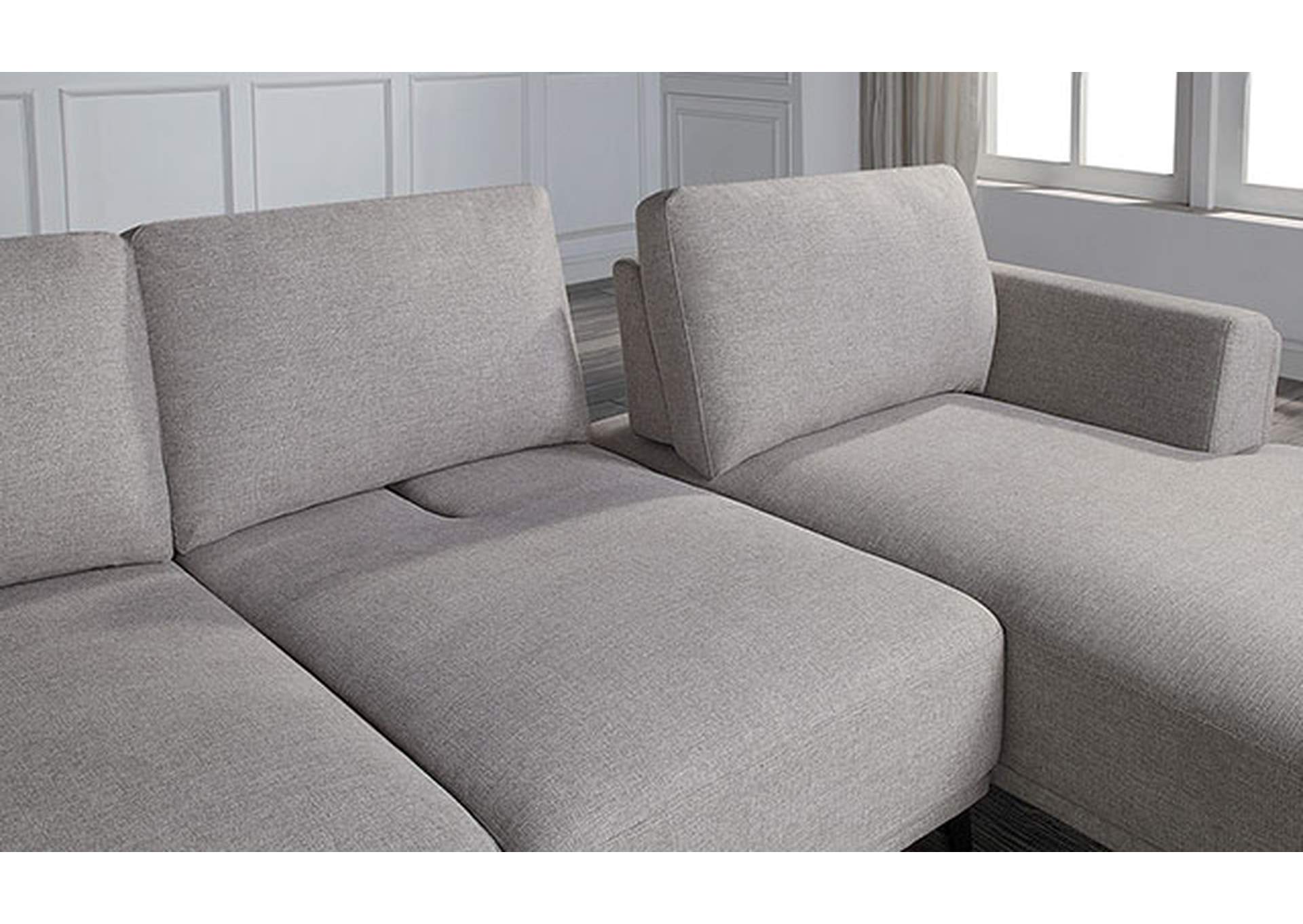 Laufen L-shaped Sectional,Furniture of America