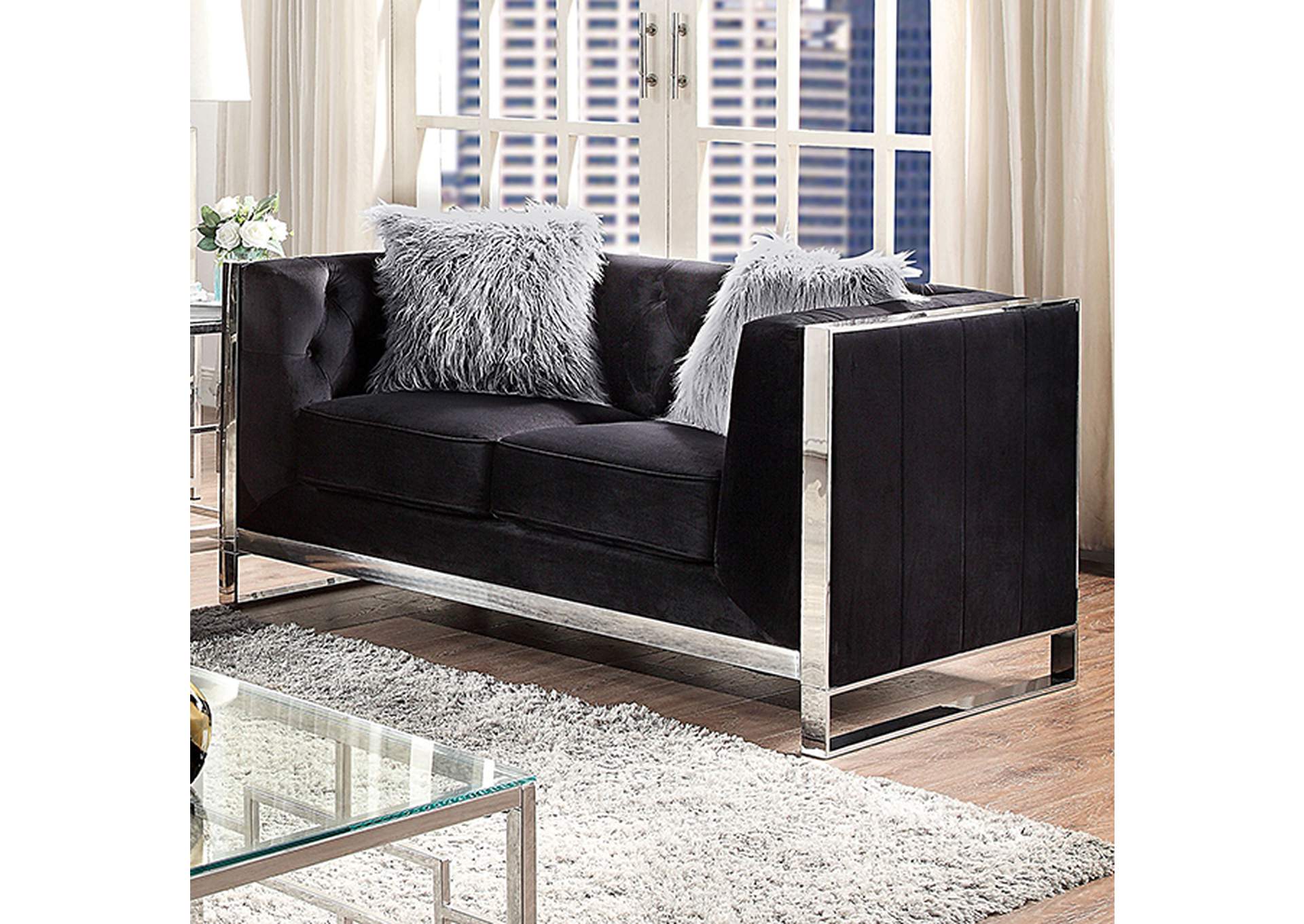 Evadne Loveseat,Furniture of America