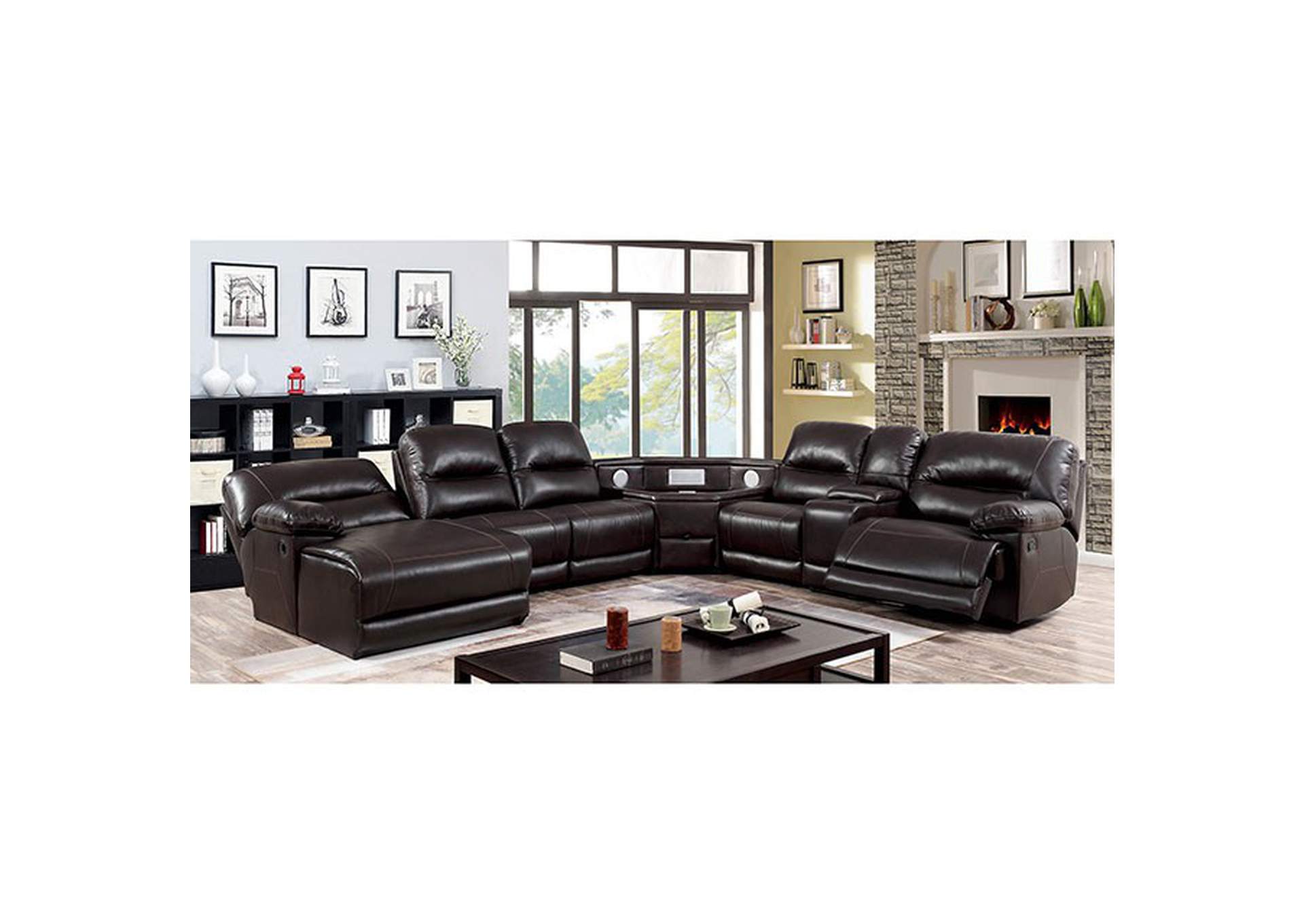 Glasgow Sectional,Furniture of America