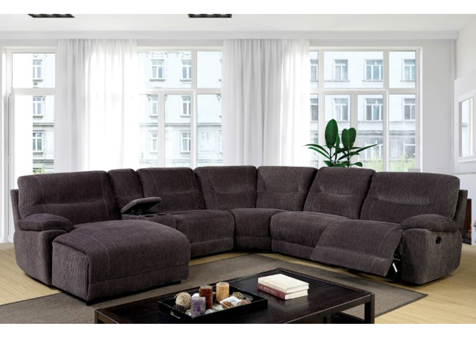 Zuben Sectional,Furniture of America