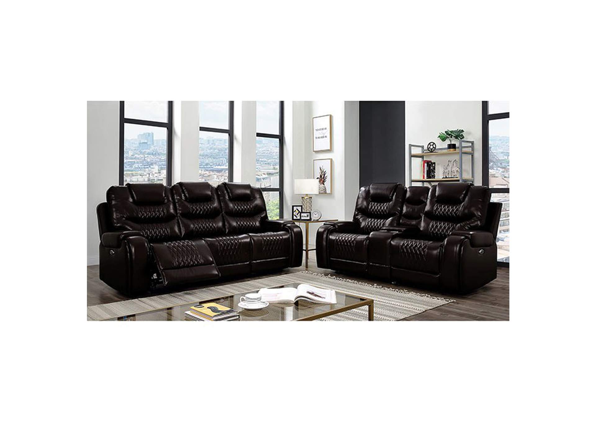 Marley Power Love Seat,Furniture of America