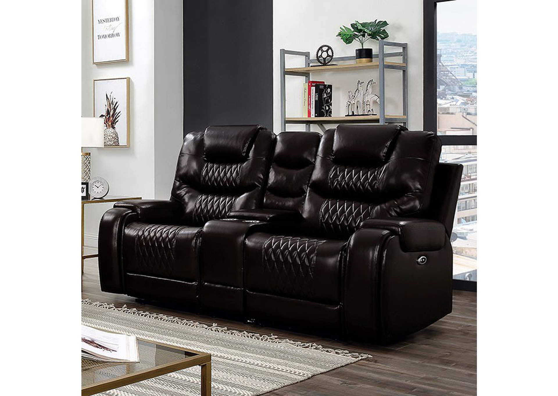 Marley Power Love Seat,Furniture of America