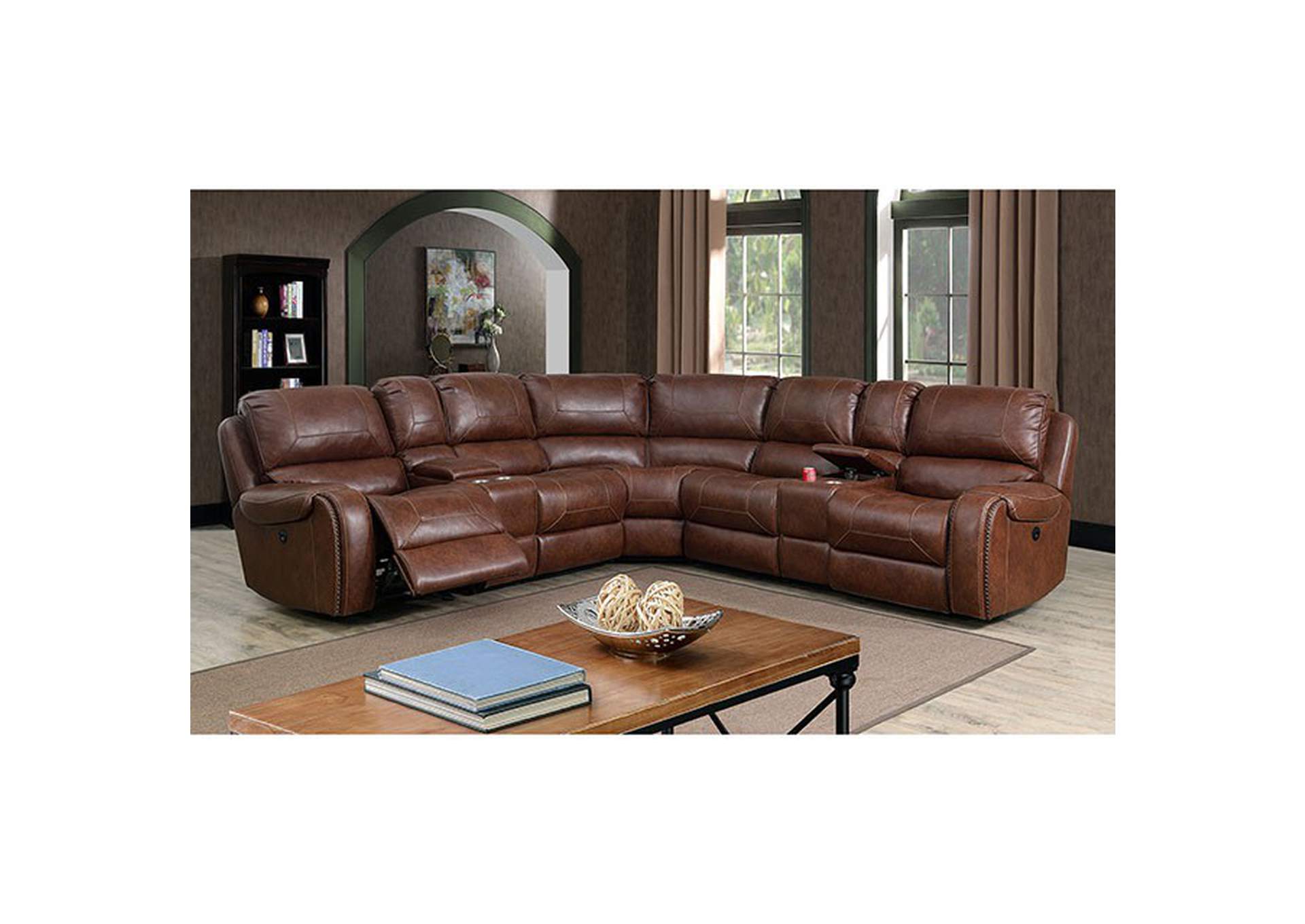 Joanne Power Sectional,Furniture of America