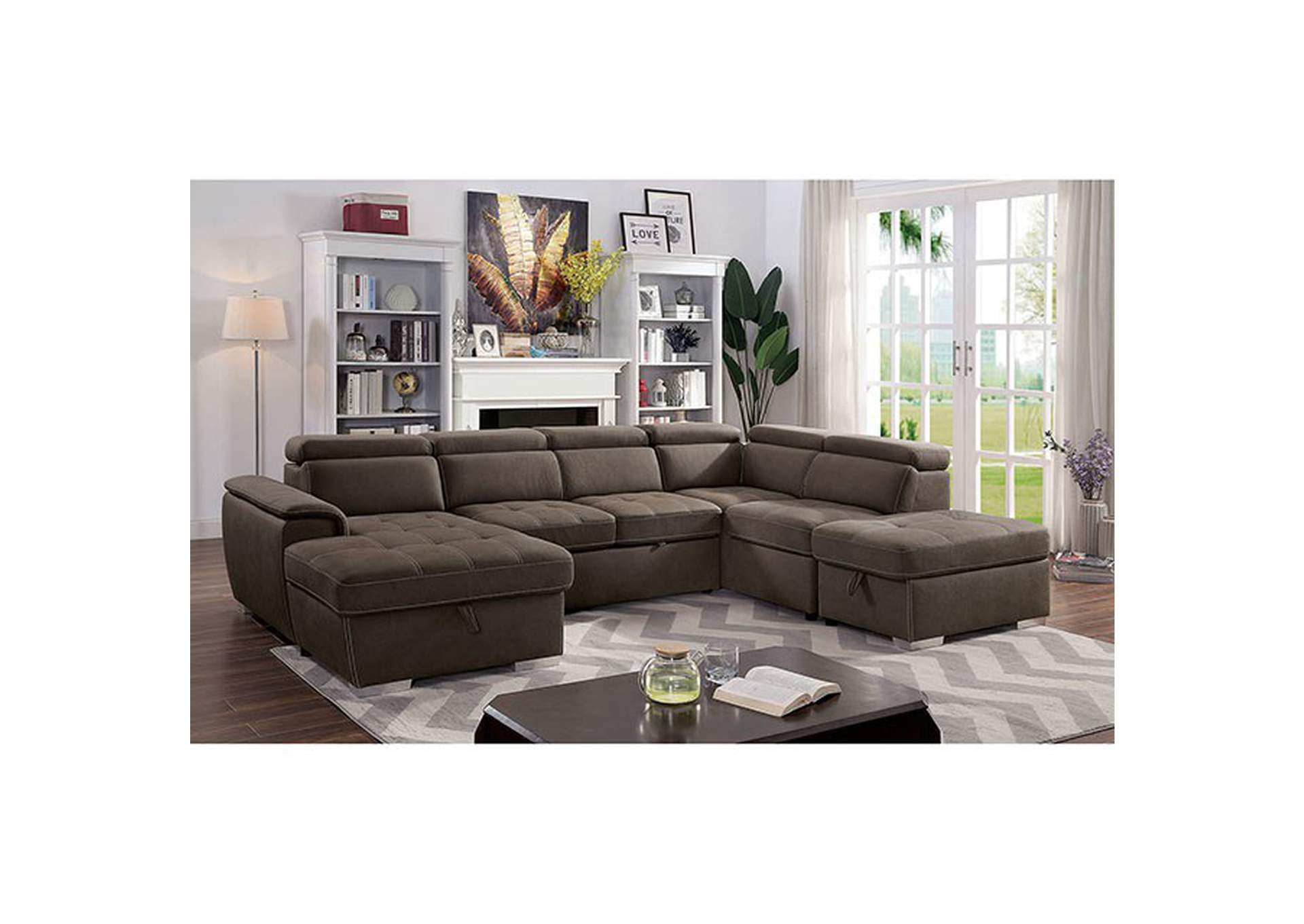 Hugo Sectional,Furniture of America