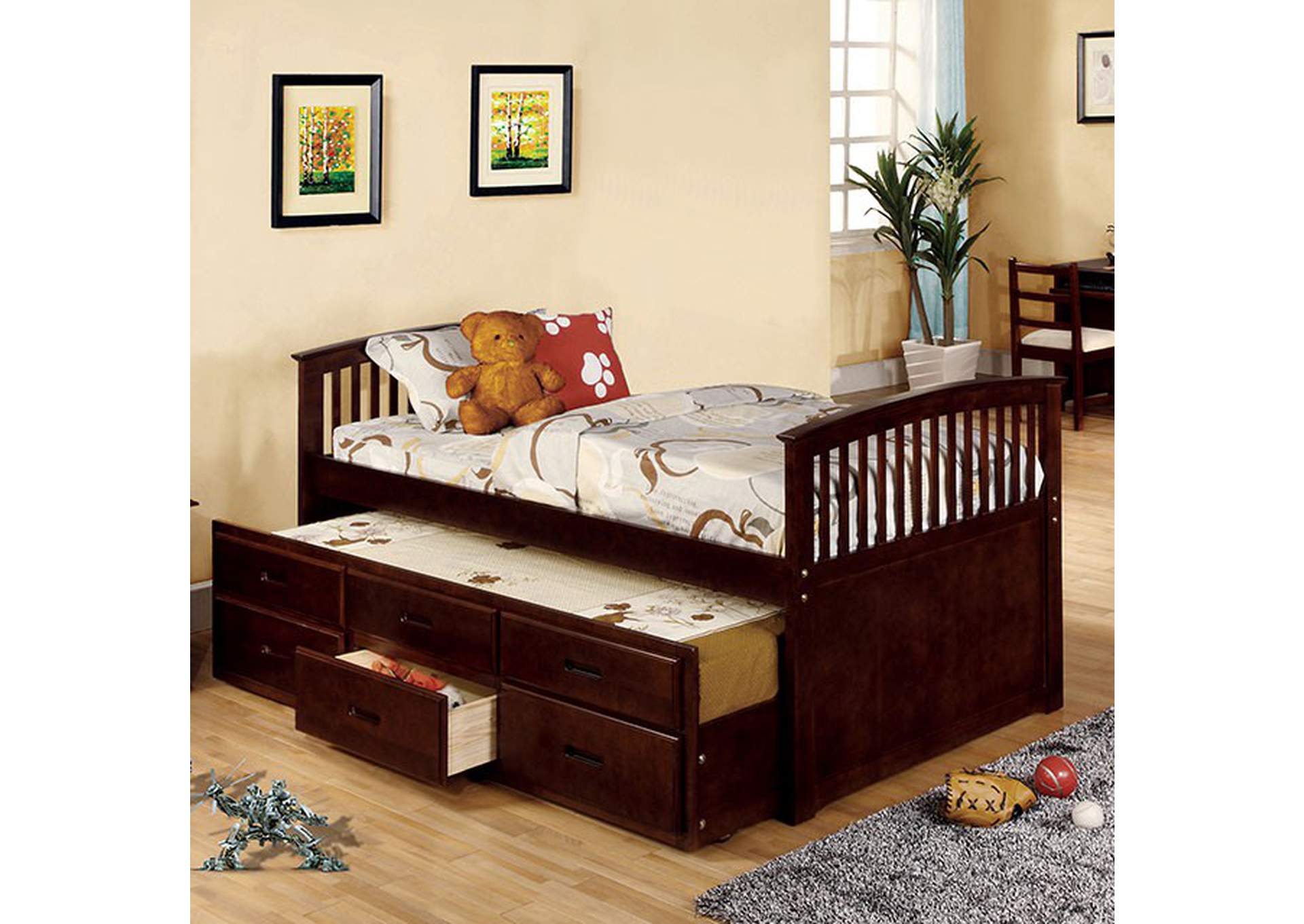 Bella Captain Twin Bed,Furniture of America