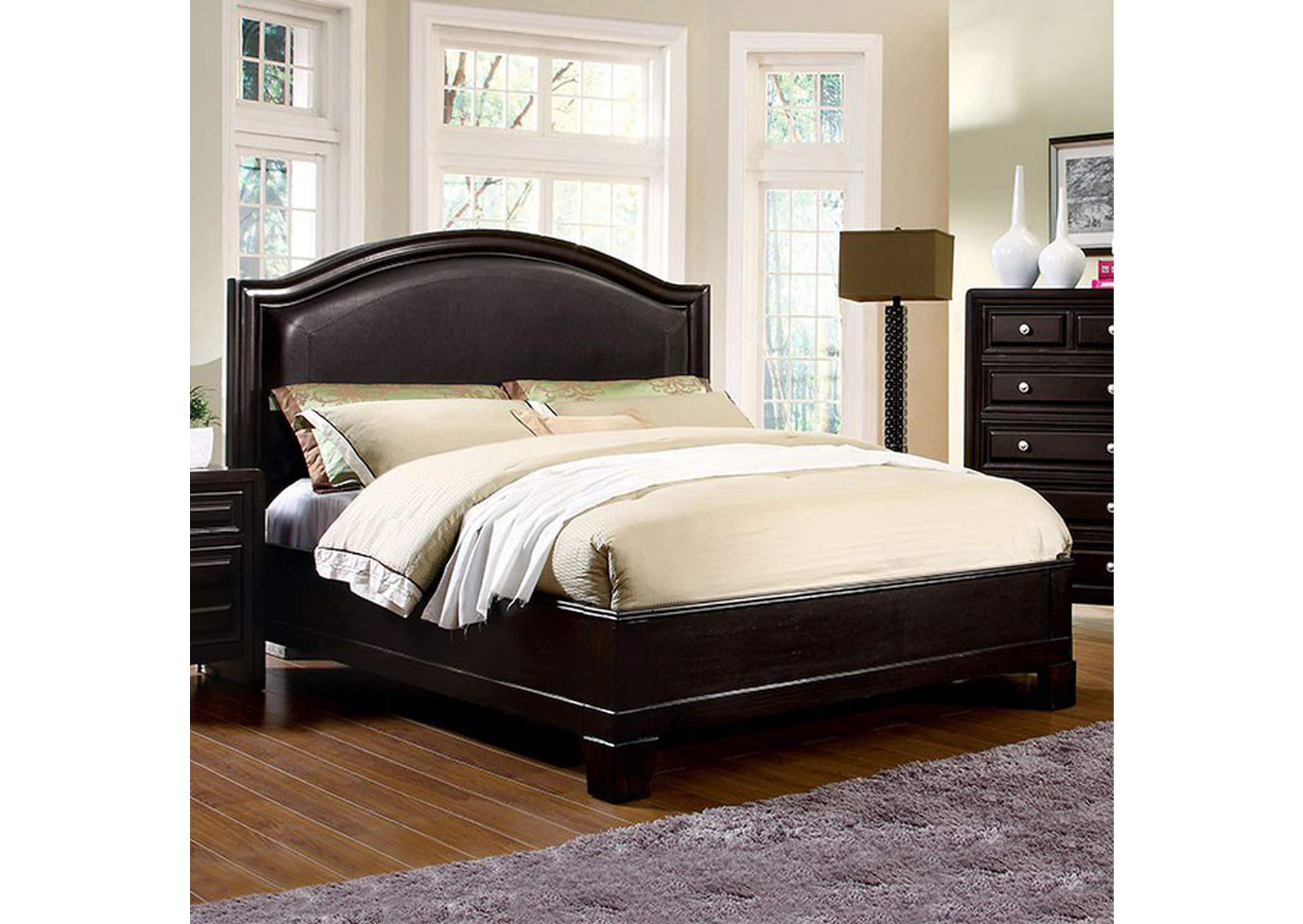 Winsor Espresso Queen Bed,Furniture of America