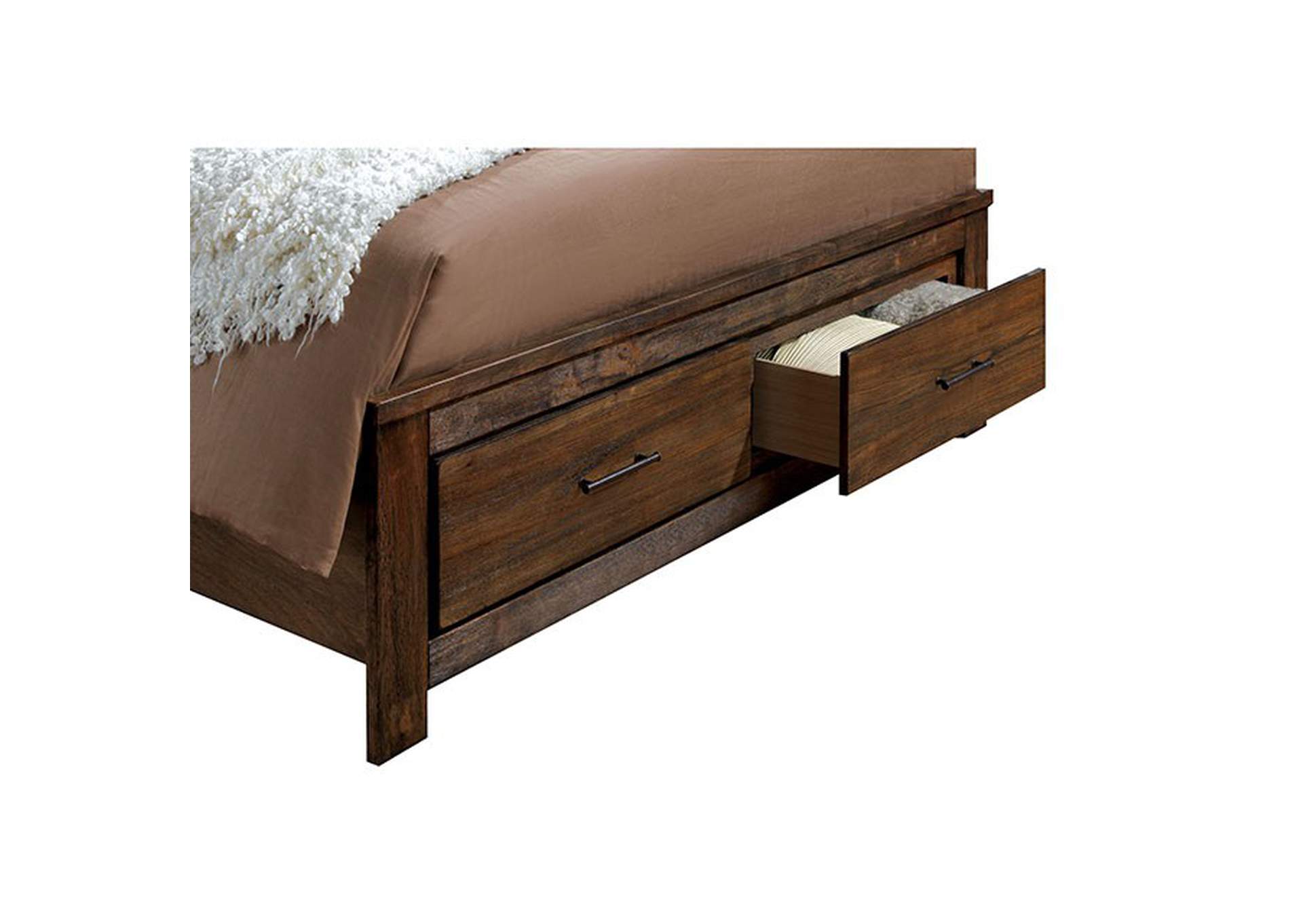 Elkton Oak Eastern King Bed,Furniture of America