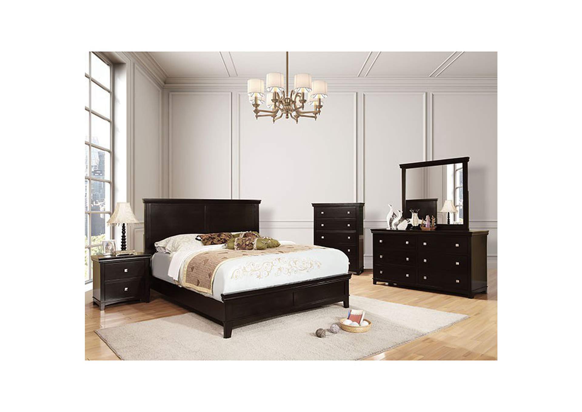 Spruce Espresso Queen Bed,Furniture of America
