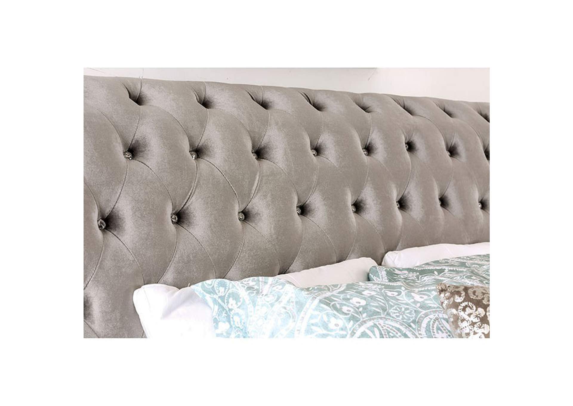 Noella Cal.King Bed, Gray,Furniture of America