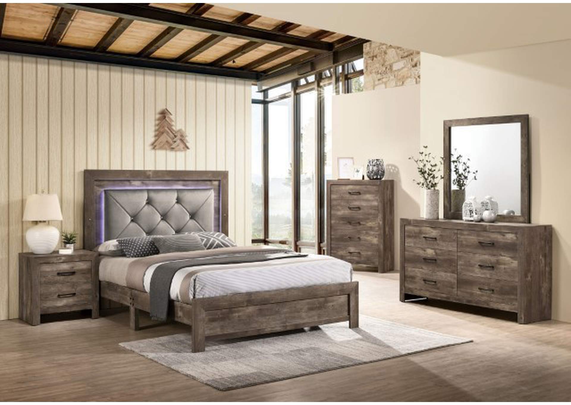Larissa Cal.King Bed,Furniture of America