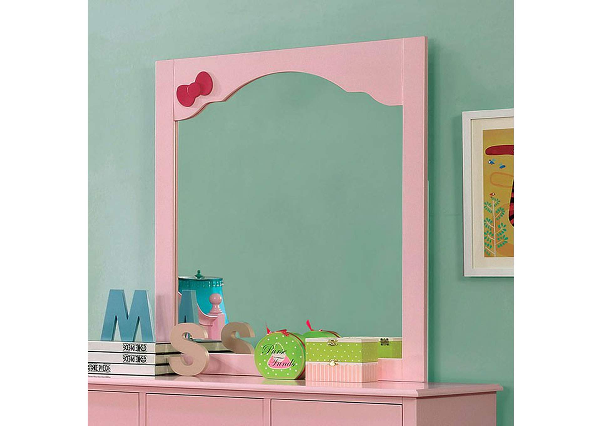 Dani Pink Mirror,Furniture of America