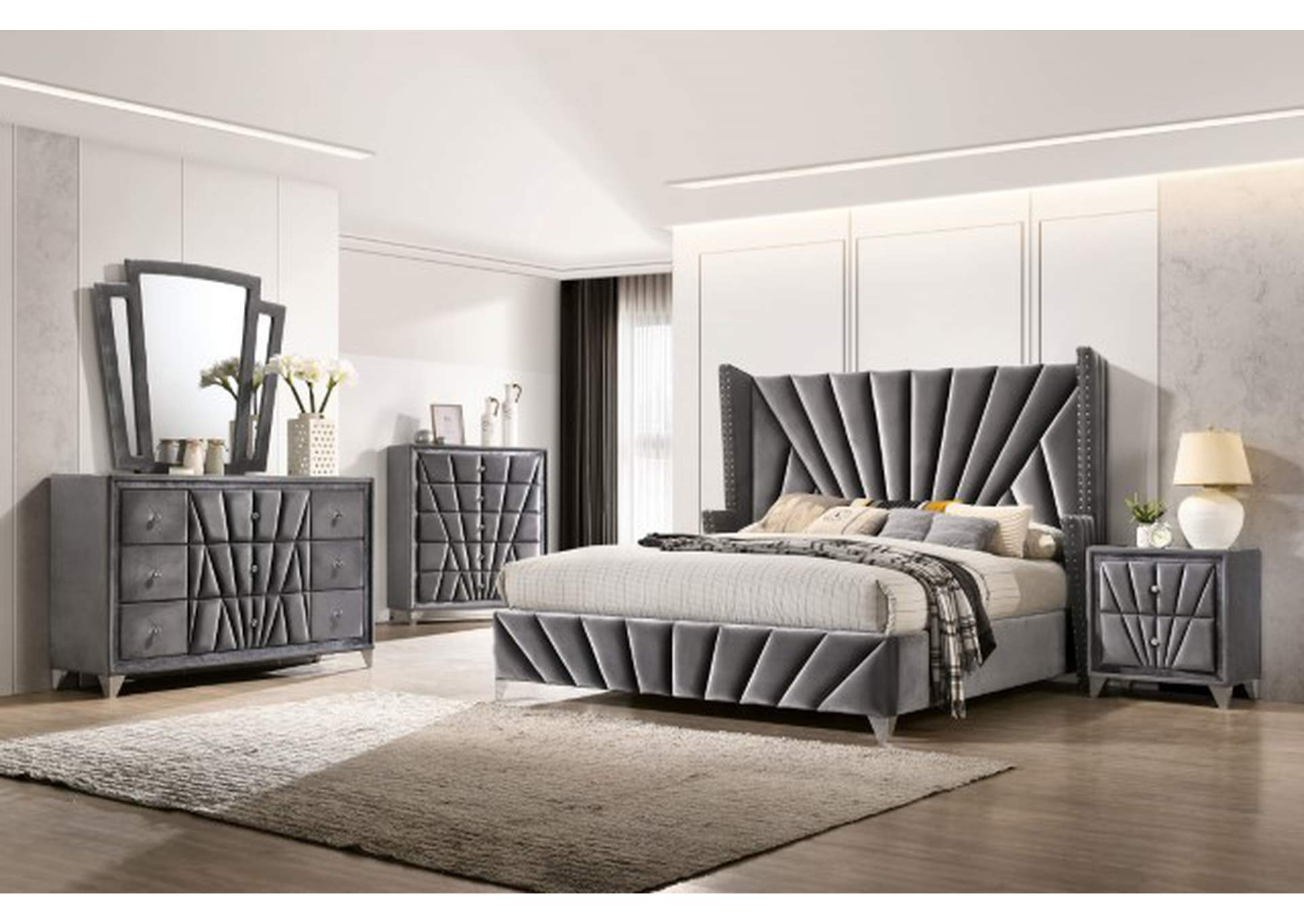 Carissa E.King Bed,Furniture of America