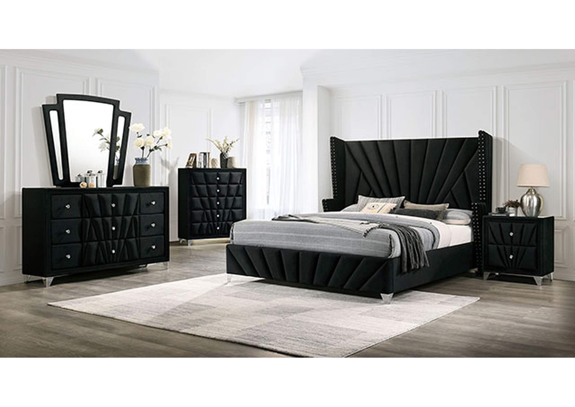 Carissa Cal.King Bed,Furniture of America